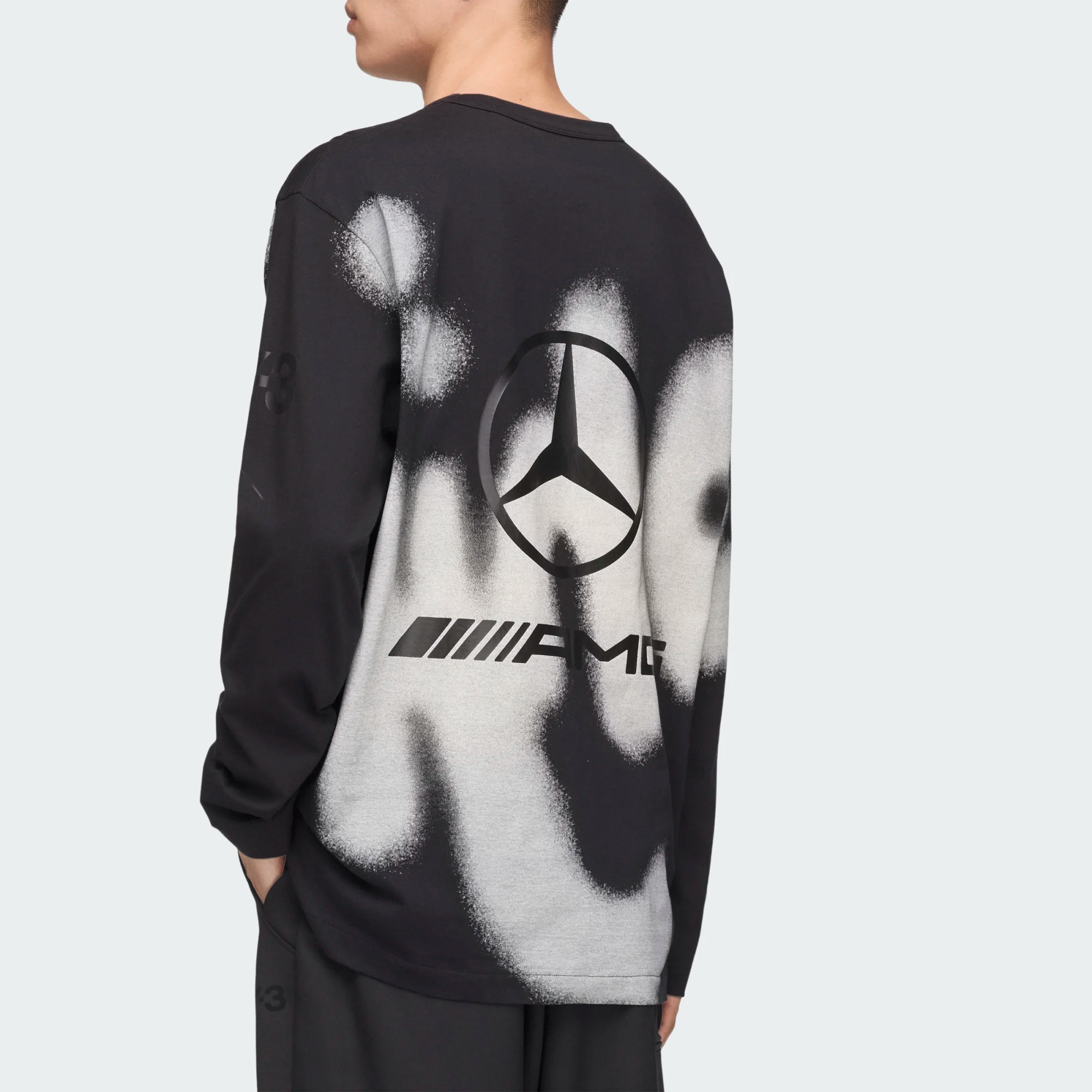 【 Y-3 x F1 YOHJI LS TEE 聯名限定薄長TEE - 黑 】