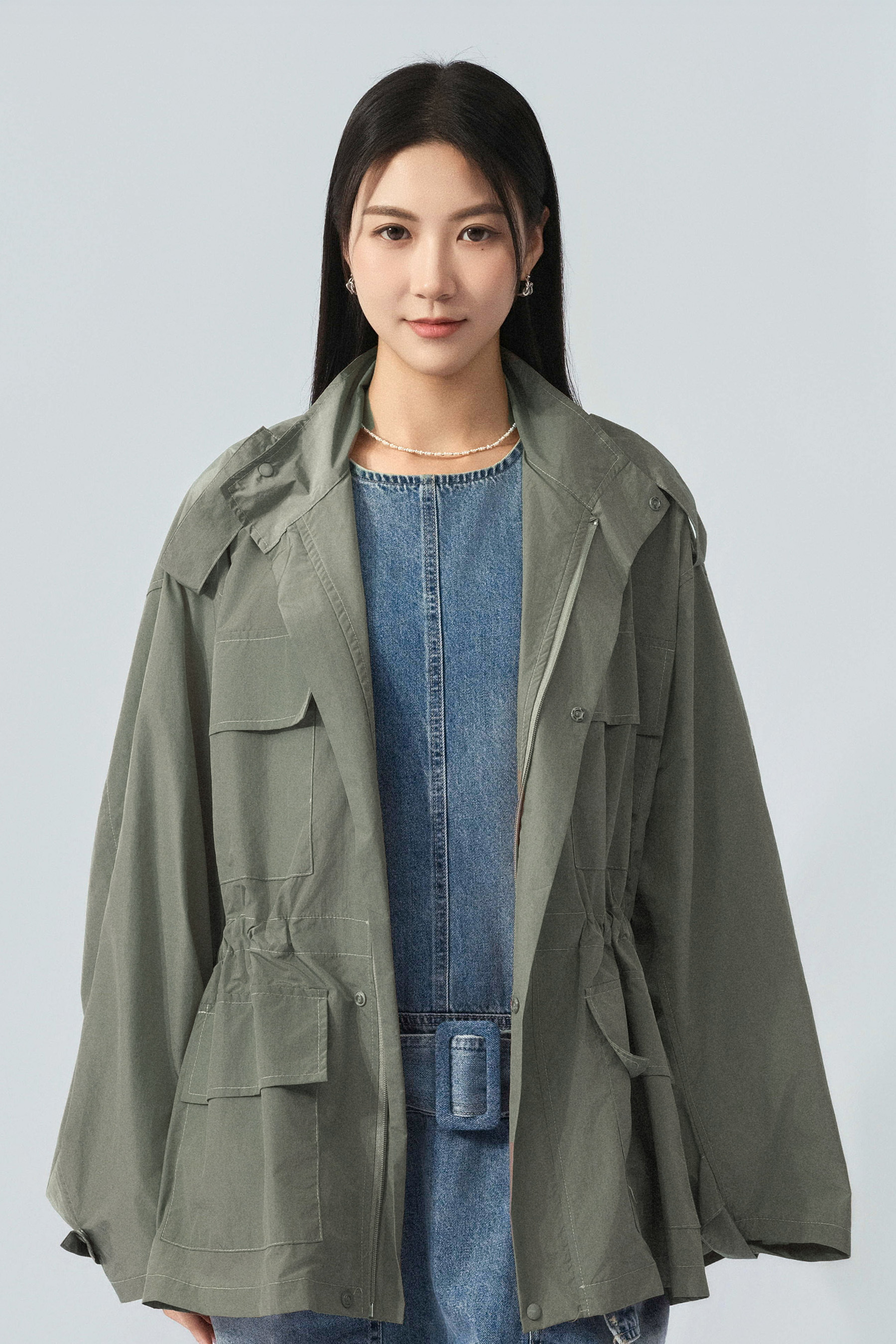 軍褸款束腰風褸外套（預購產品）