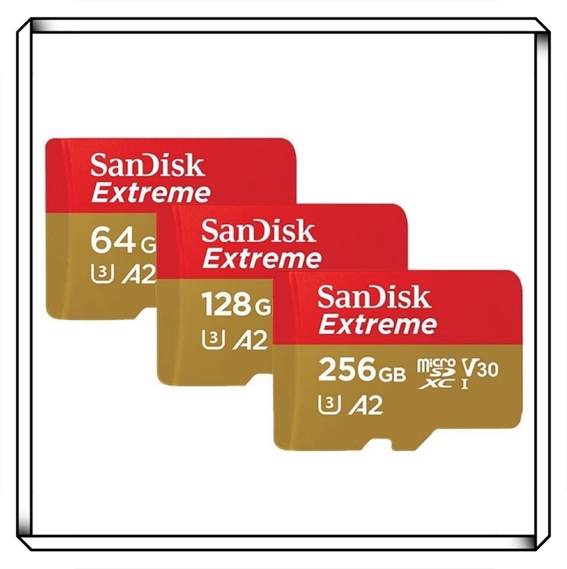 SanDisk Extreme microSDXC UHS-I A2 V30 128GB 256GB 512GB 1TB 2TB 高速電競記憶卡