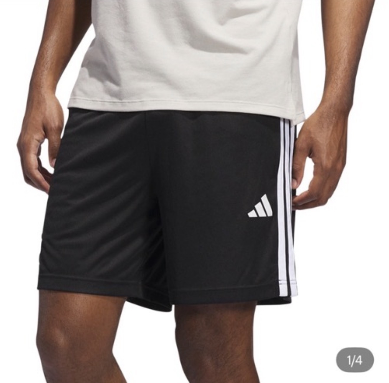 Adidas 愛迪達 三線標 側開衩 透氣 排汗 運動短褲