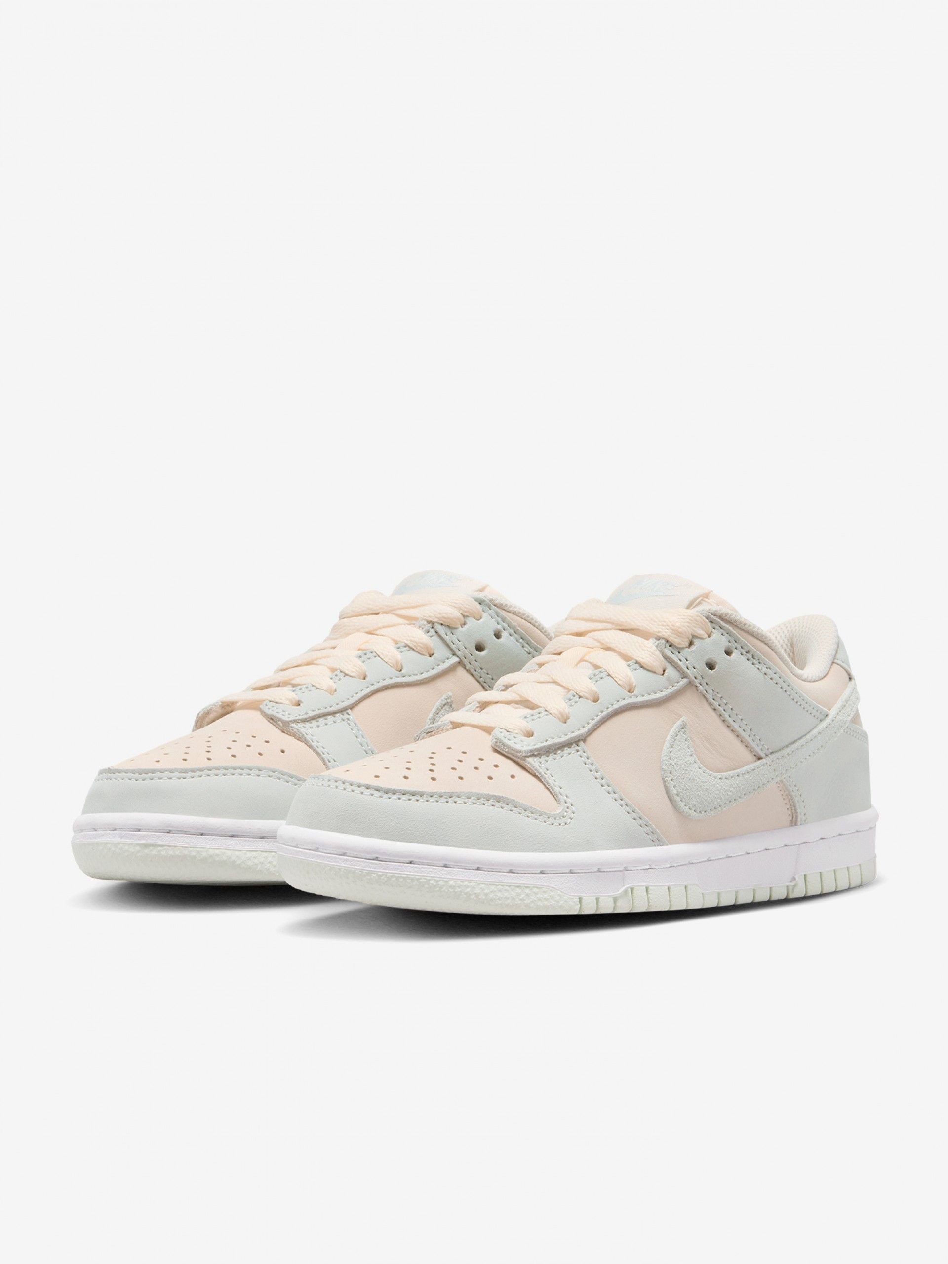 【逢甲 FUZZY】Nike Dunk Low GS "Green Beige" 麂皮 灰粉 IH4574-100