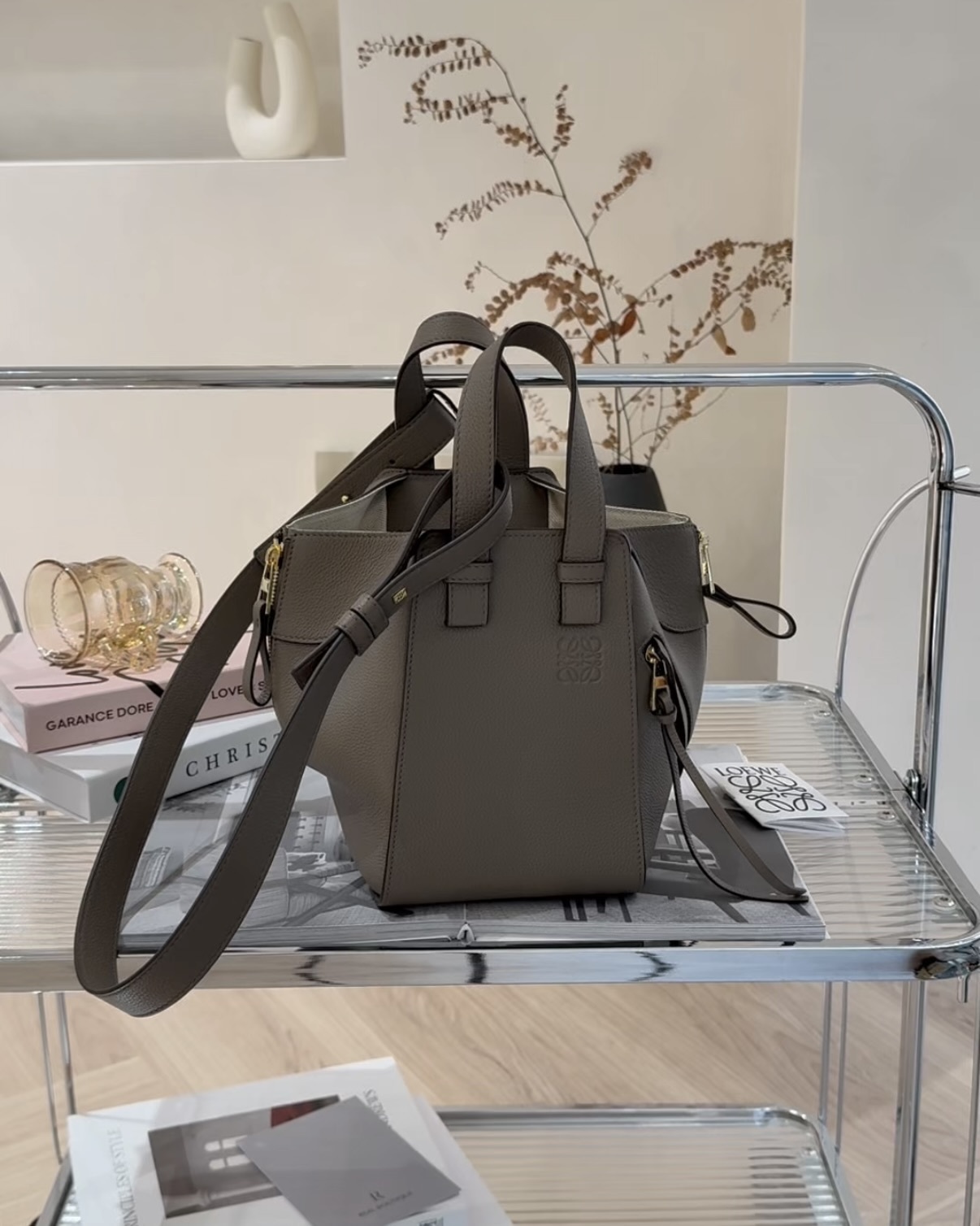 LOEWE｜HAMMOCK吊床包 灰褐色