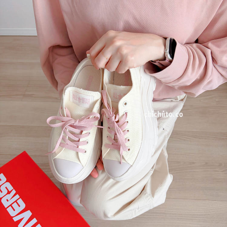 converse CITYHIKE 厚底奶油草莓