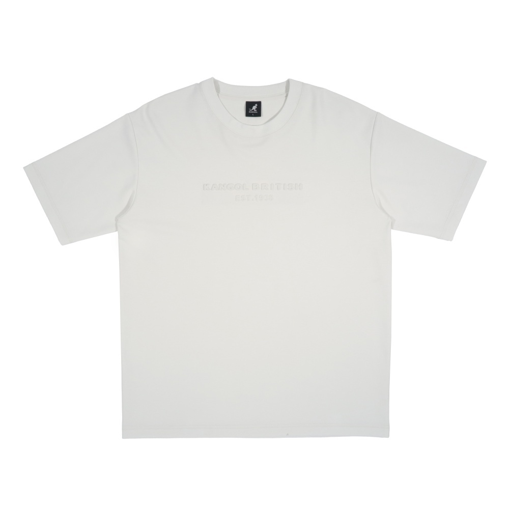 KANGOL 短T 灰白 鋼印字母 袋鼠 短袖 上衣 中性 6525101900