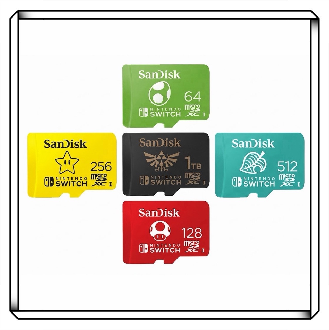 SanDisk  Nintendo Switch 專用 microSDXC 64GB 128GB 256GB 512GB 1TB U3 V30 記憶卡