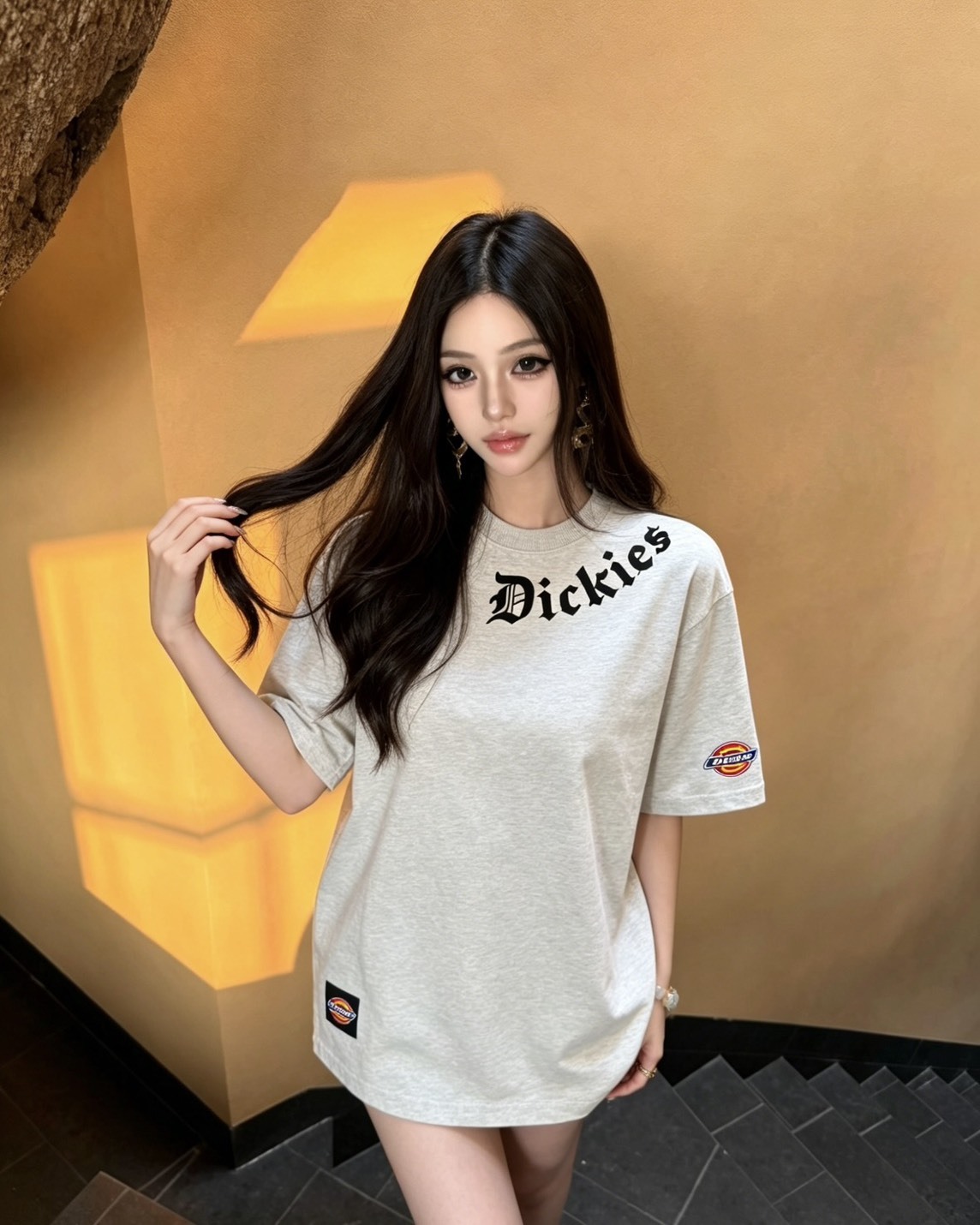 Dickies 美式 復古 歌德字 logo 印刷 重磅 純棉 短袖 3色