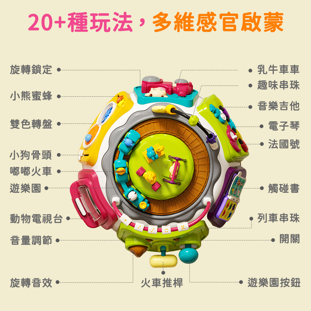 Toy Planet玩具星球 七面旋轉遊戲桌