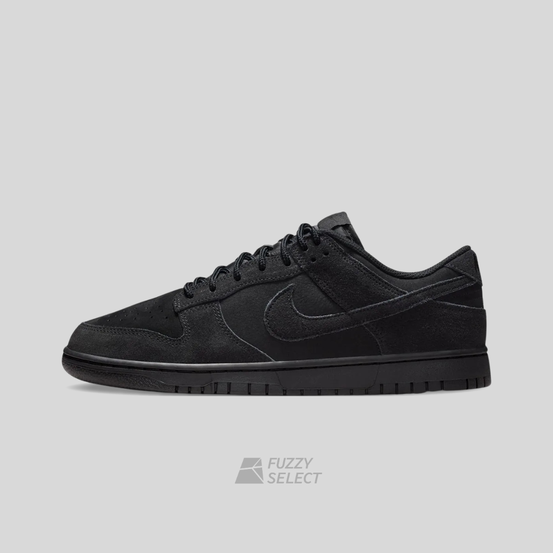 【逢甲 FUZZY】Nike Dunk Low "Triple Black" 麂皮 全黑 IB6651-001