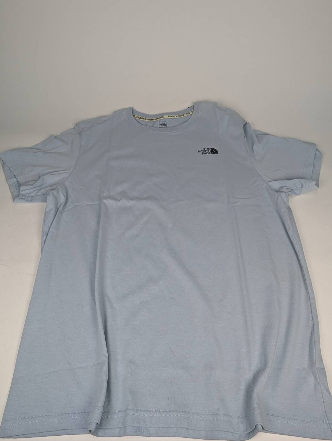 微瑕疵-衣服正面背面明顯泛黃 TNF-15 2XL THE NORTH FACE 地區限定大阪城短袖 天藍
