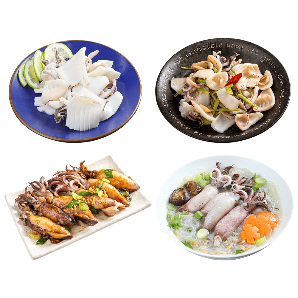 【信大】雙Q口感海鮮8入組(軟絲+小卷)