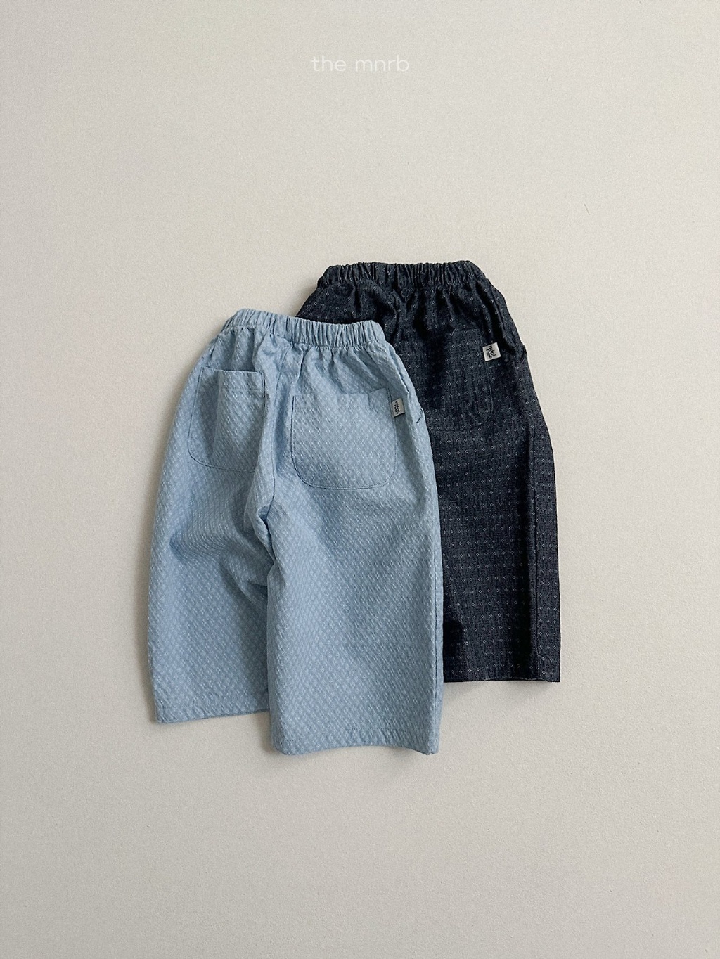 韓國🇰🇷Minirobe 菱格丹寧寬褲(S-XL)