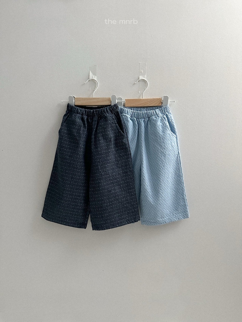 韓國🇰🇷Minirobe 菱格丹寧寬褲(S-XL)