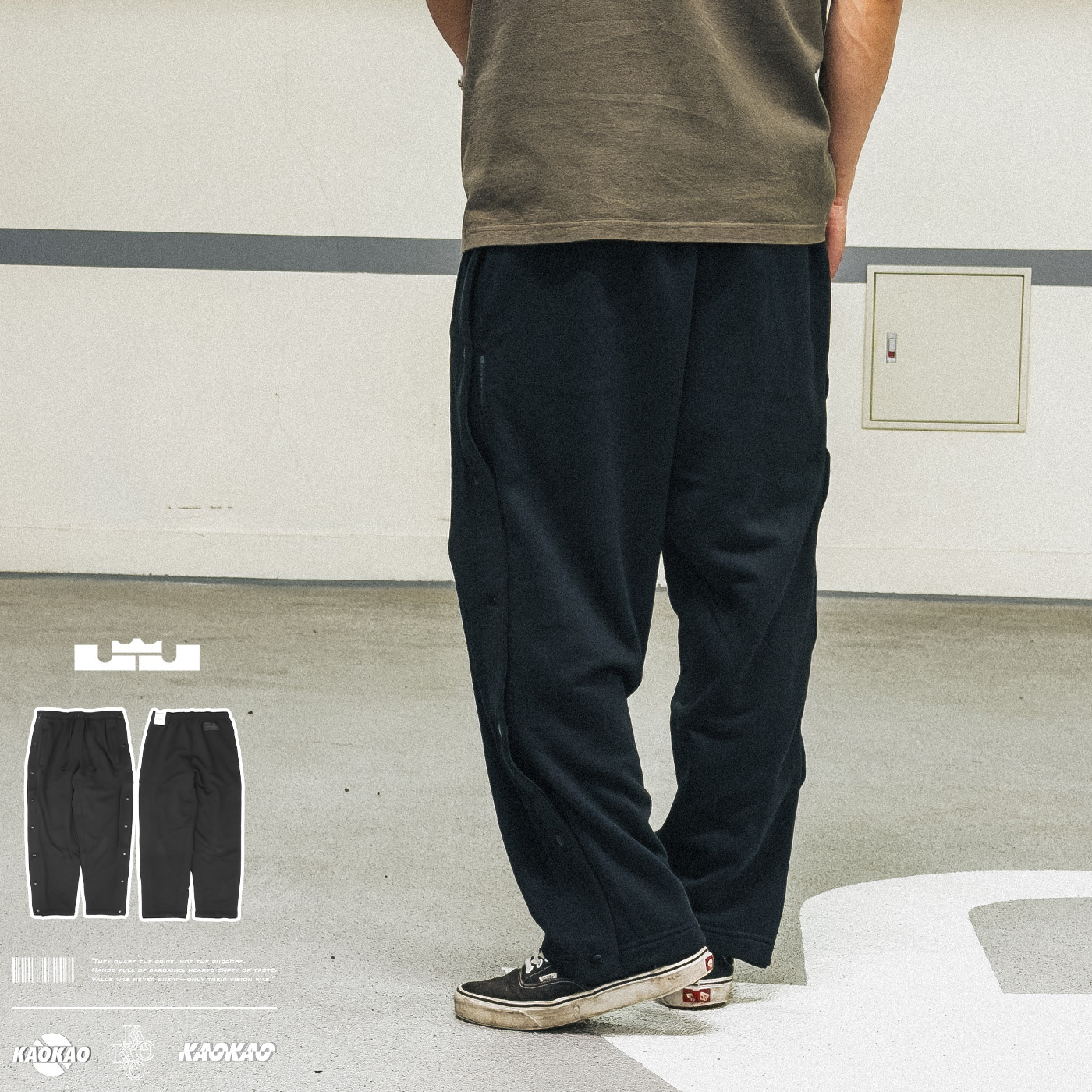 Nike 長褲 LeBron Standard Issue 男款 黑 保暖 詹姆斯 籃球 運動長褲 排釦褲 FZ1037-010