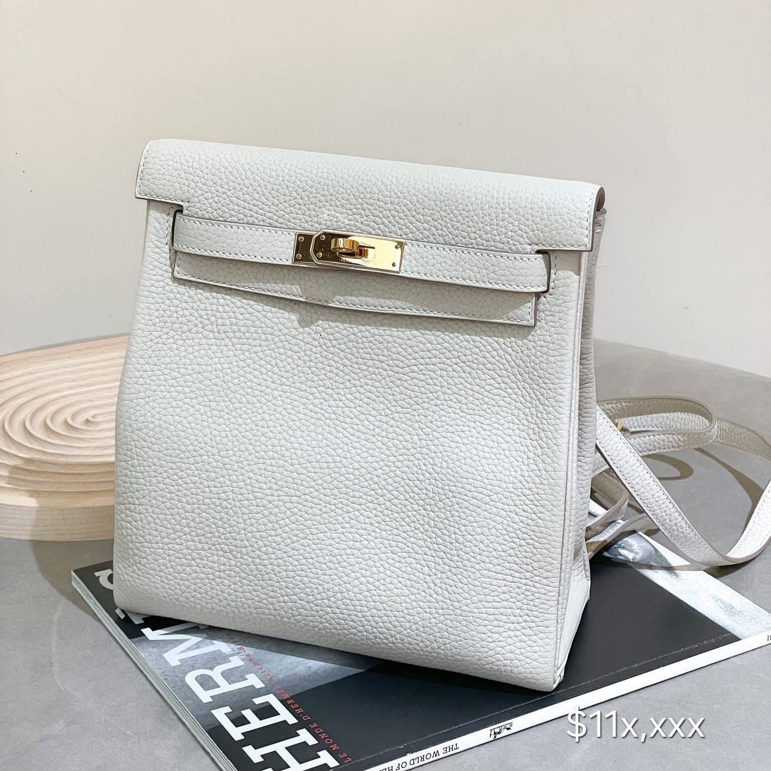 Preloved Hermes Kelly Ado TC Leather Craie GHW HK$10x,xxx (HK$2,000 deposit to hold)