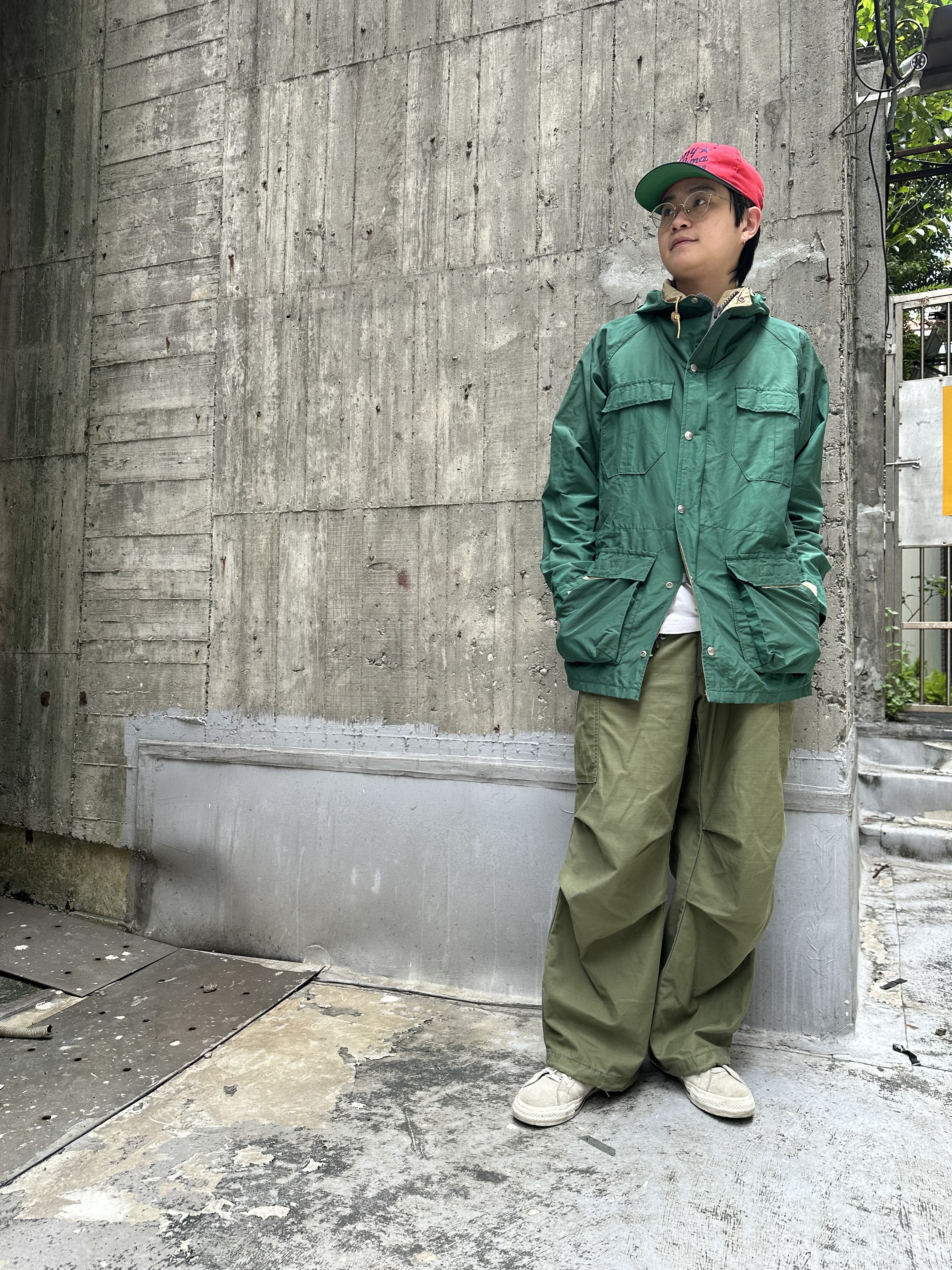 70’s SIERRA DESIGNS 60/40 Cloth Mountain Parka（Green)
