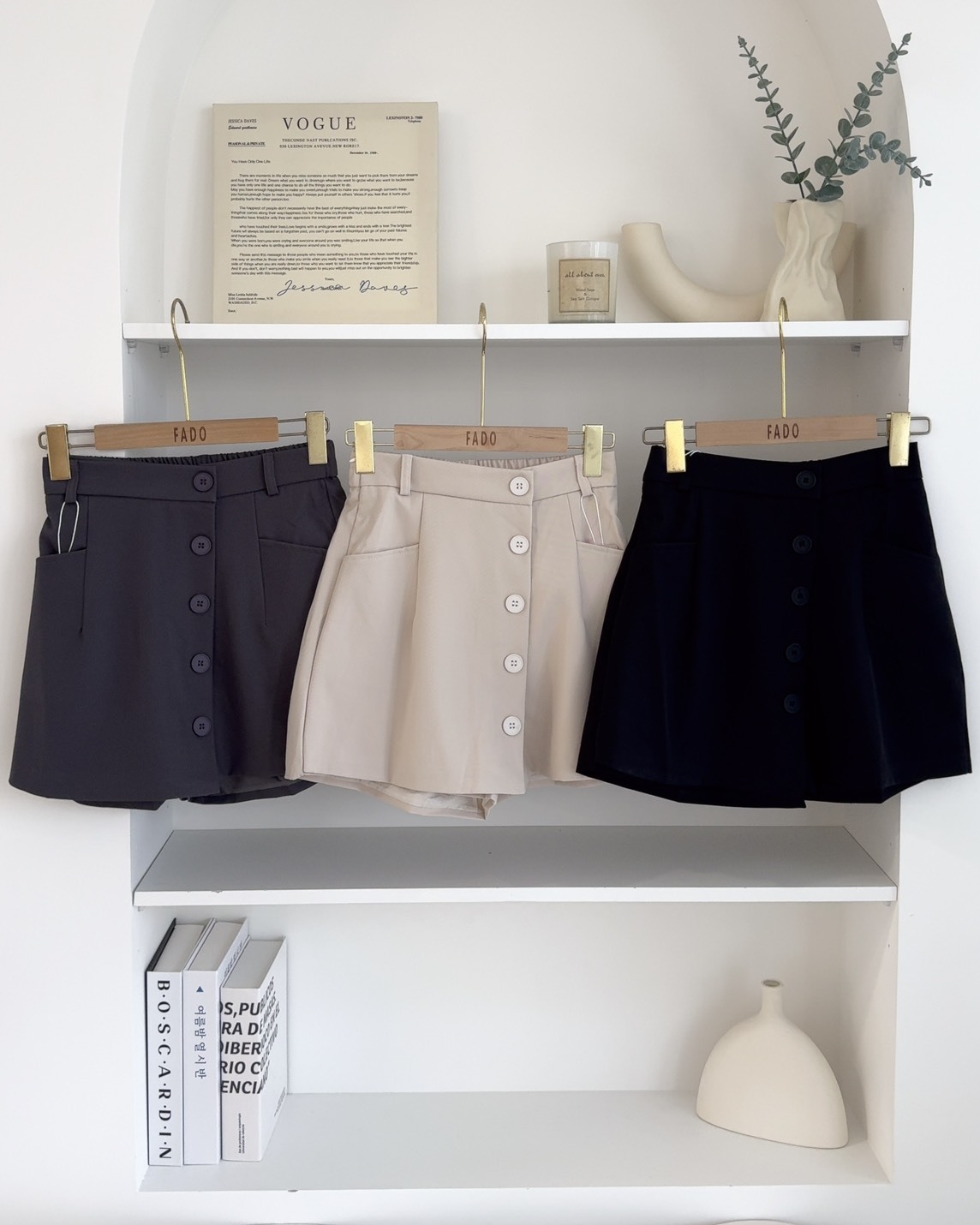 法朵Fado shop｜西裝排扣造型褲裙 270B019 三色