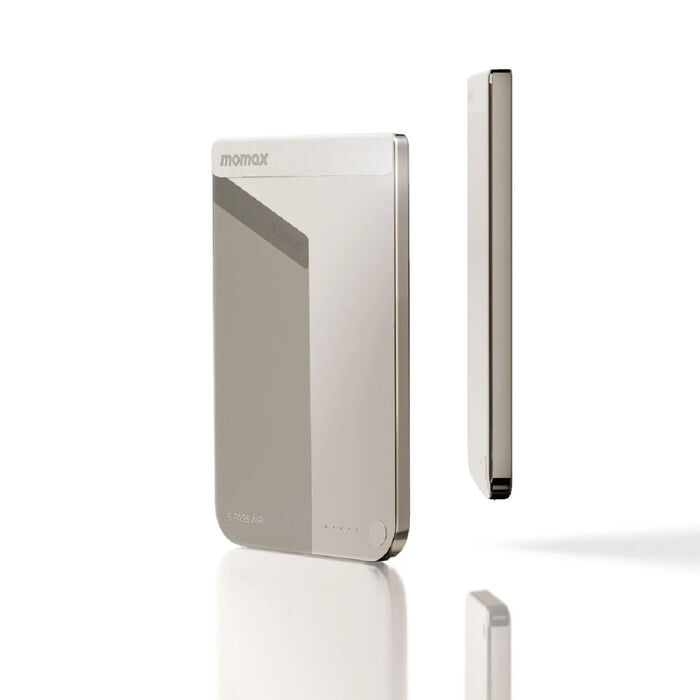 MOMAX 1-Power S.Pass Air 5000mAh 磁吸流動電源｜超薄6mm・15W無線快充・Qi2磁吸