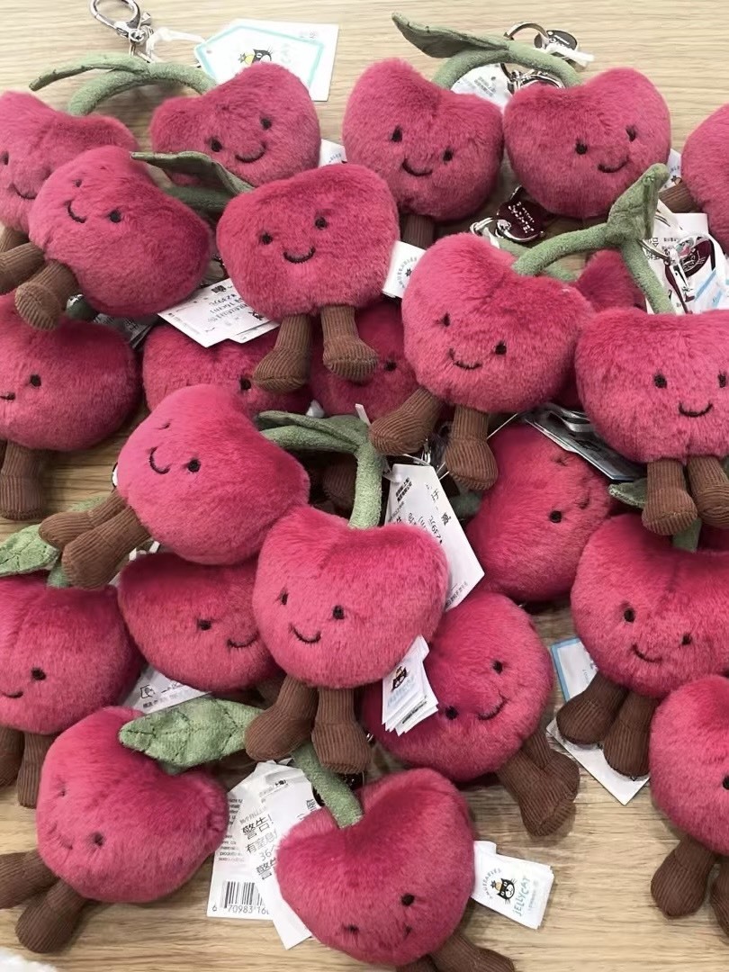 （預購）Jellycat  Amuseables 系列 櫻桃  絨毛吊飾 掛件