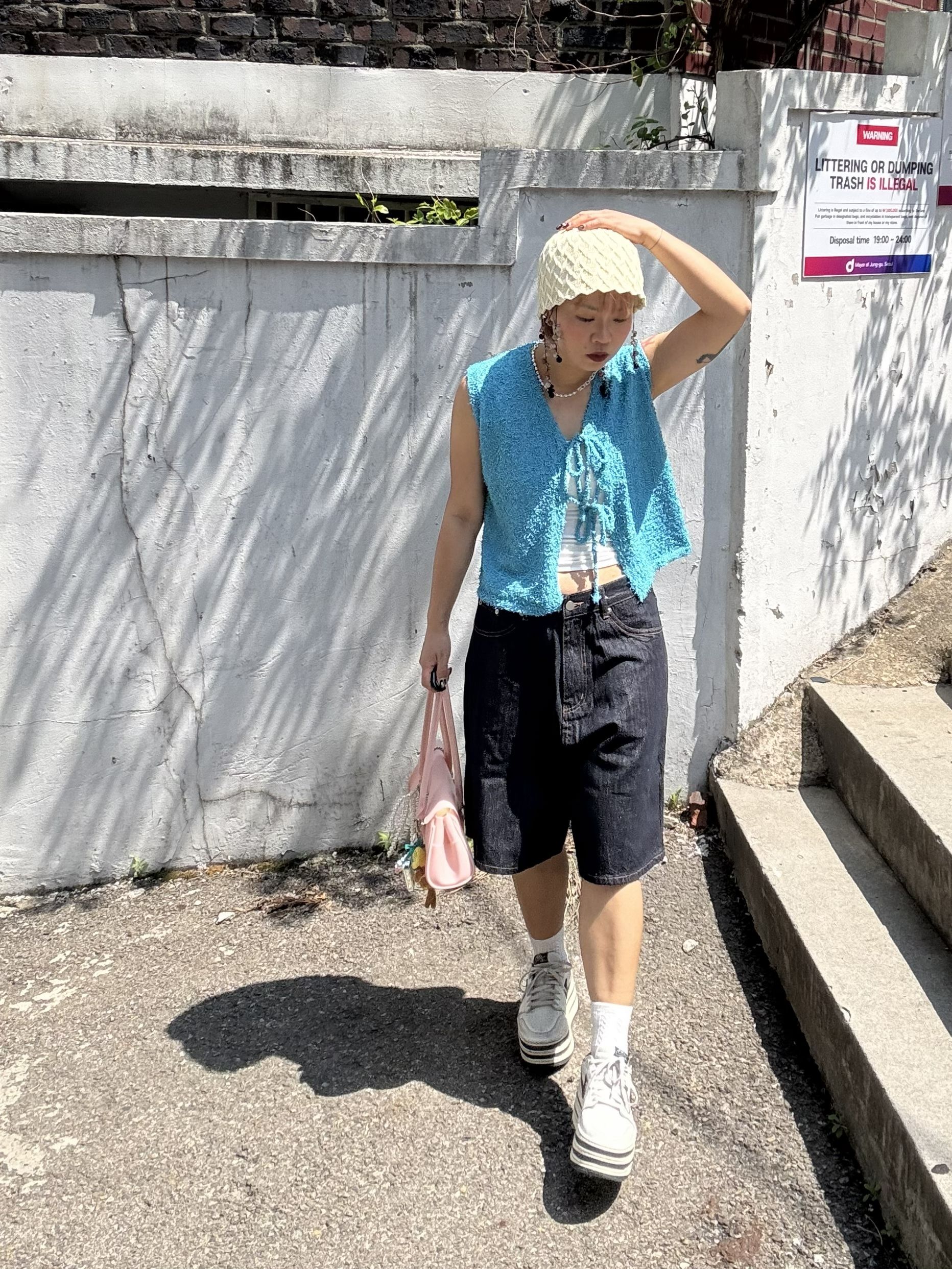 好顯瘦深藍三骨牛仔褲