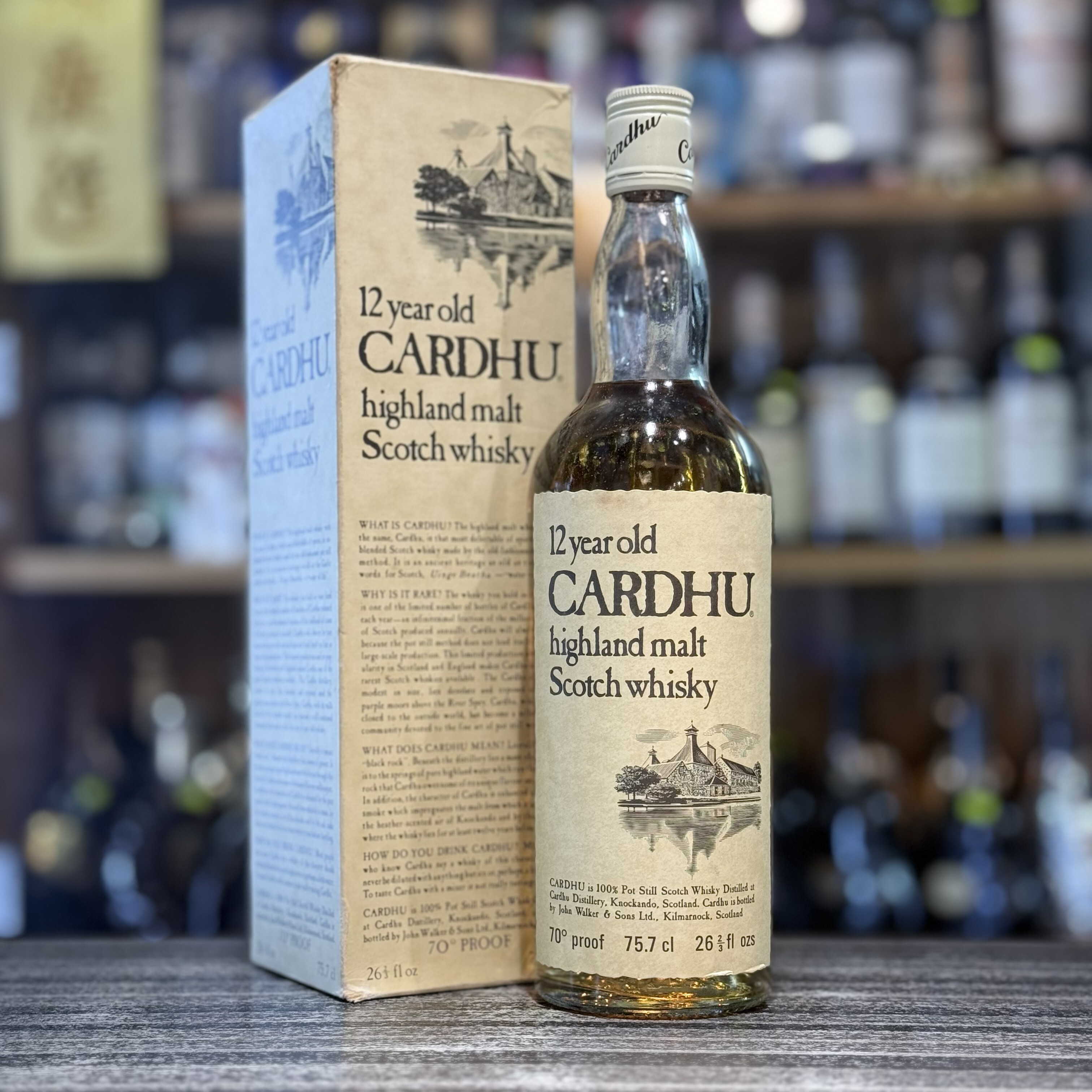 Cardhu 12 Year Old 1970s John Walker & Son 70 Proof