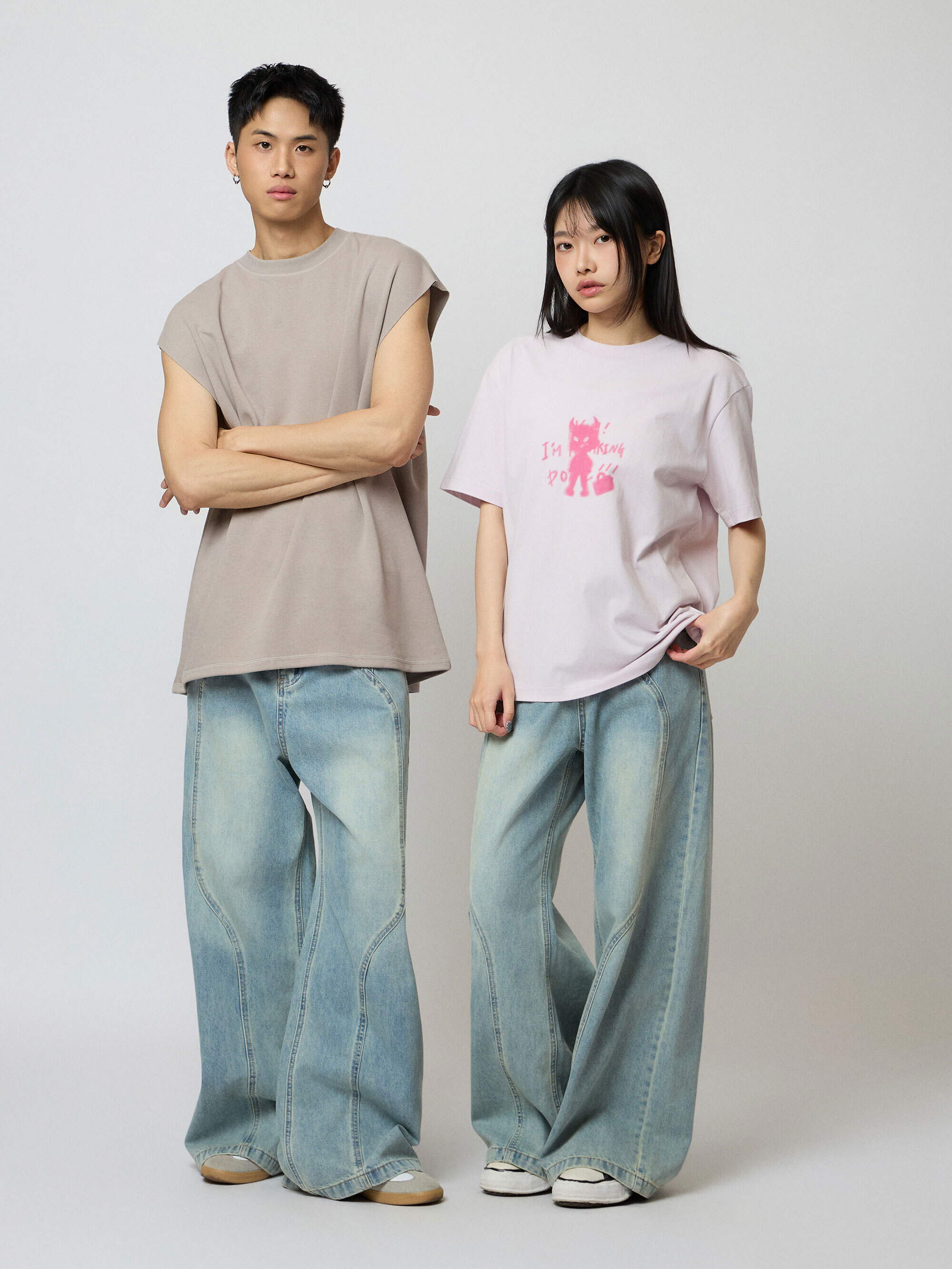 基本剪裁牛仔褲