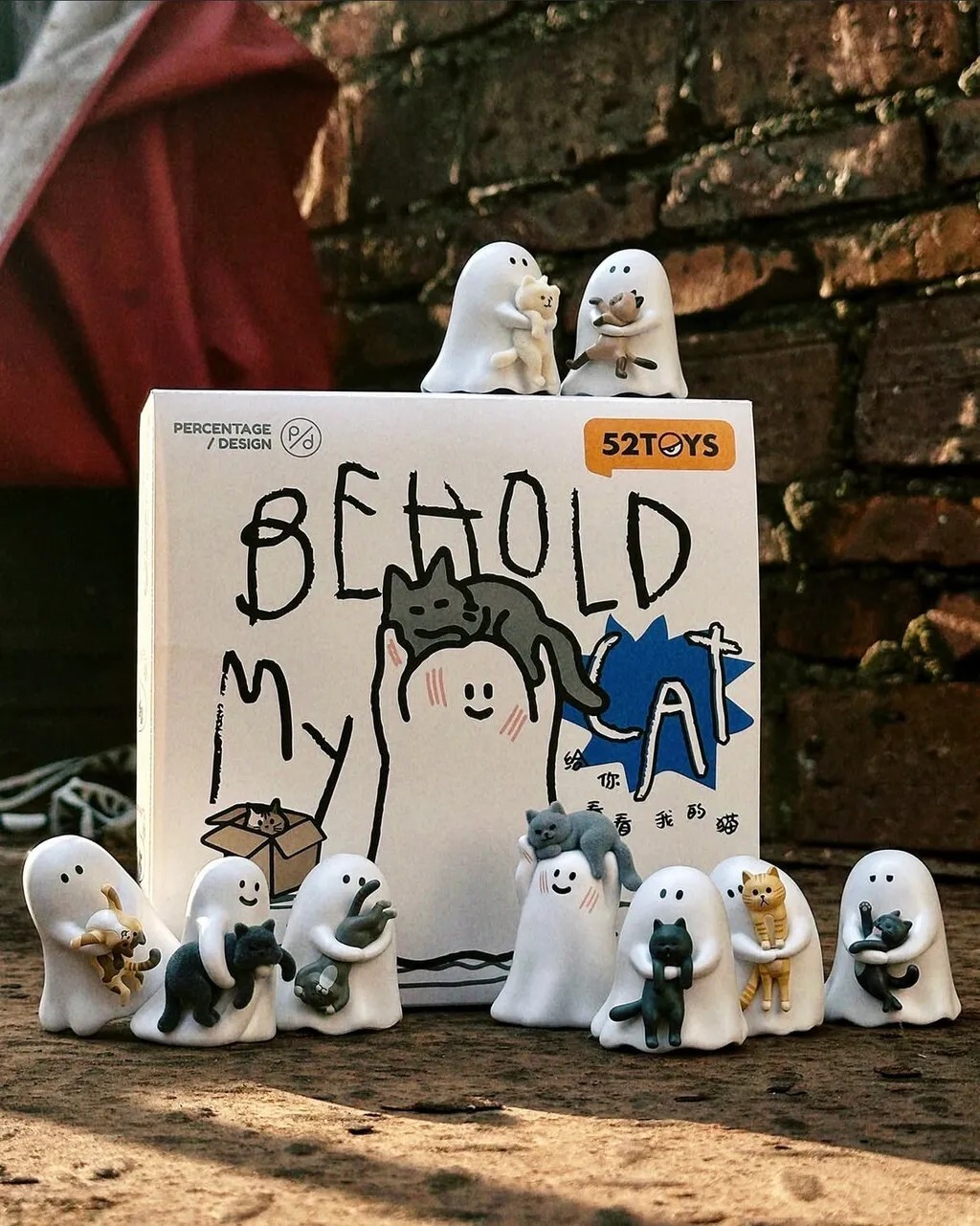 〈療癒盲盒👻〉52TOYS系列 小幽靈 給你看看我的貓 盲盒