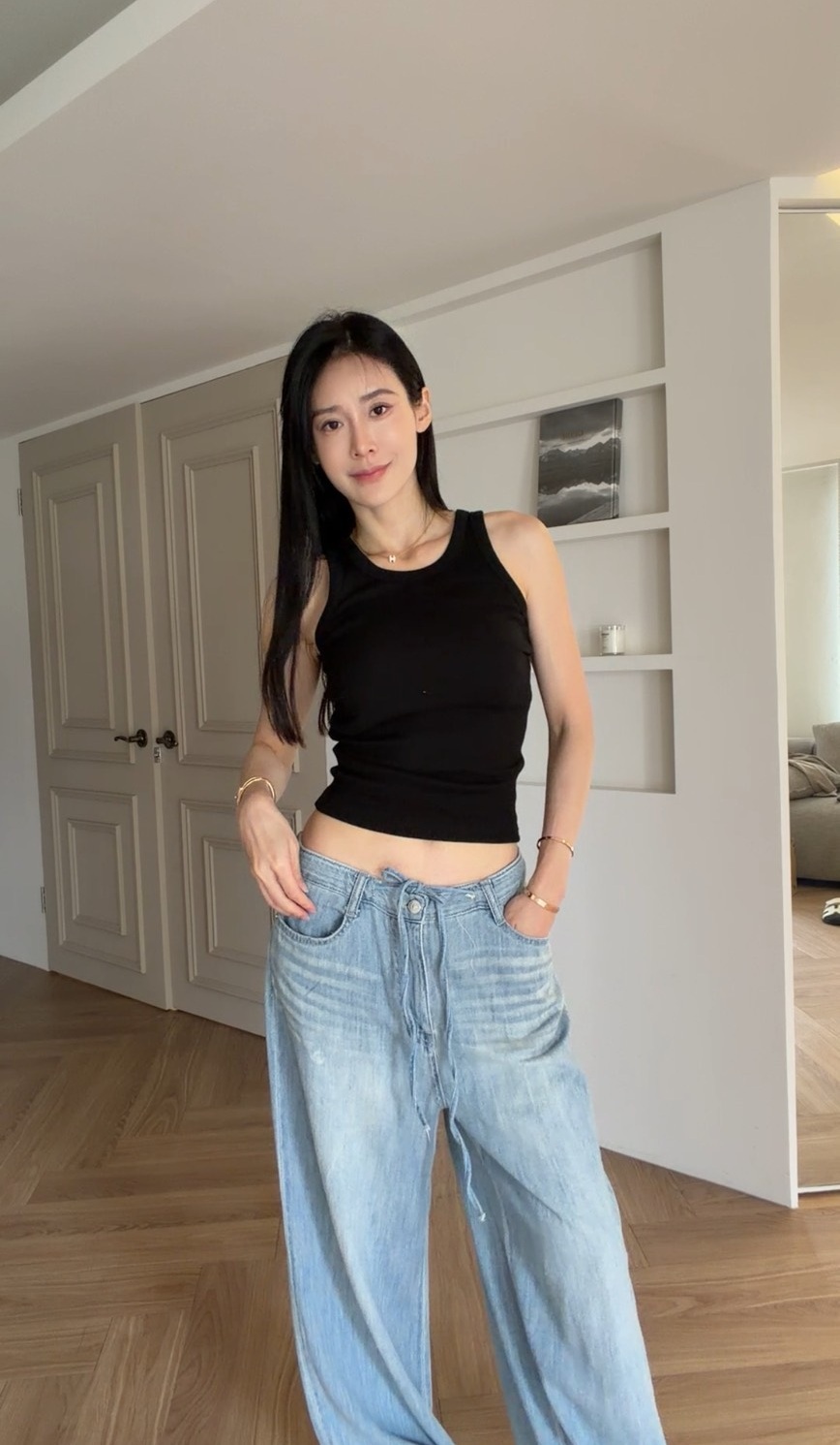 ｜韓國｜羅紋寬帶背心