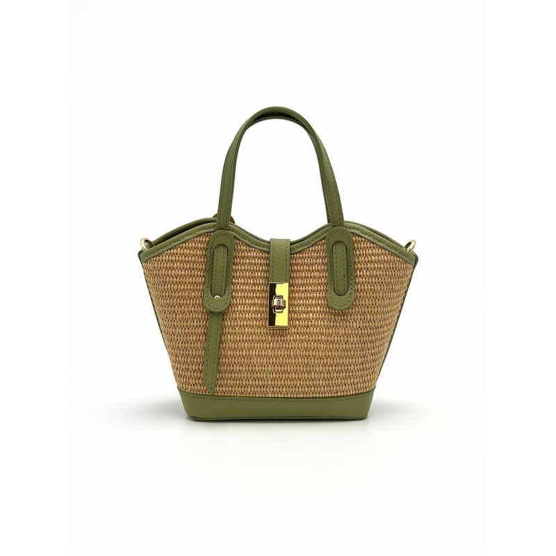 SMA-GGG0513-003 Top Handle GLOWY Olive Green (A3)