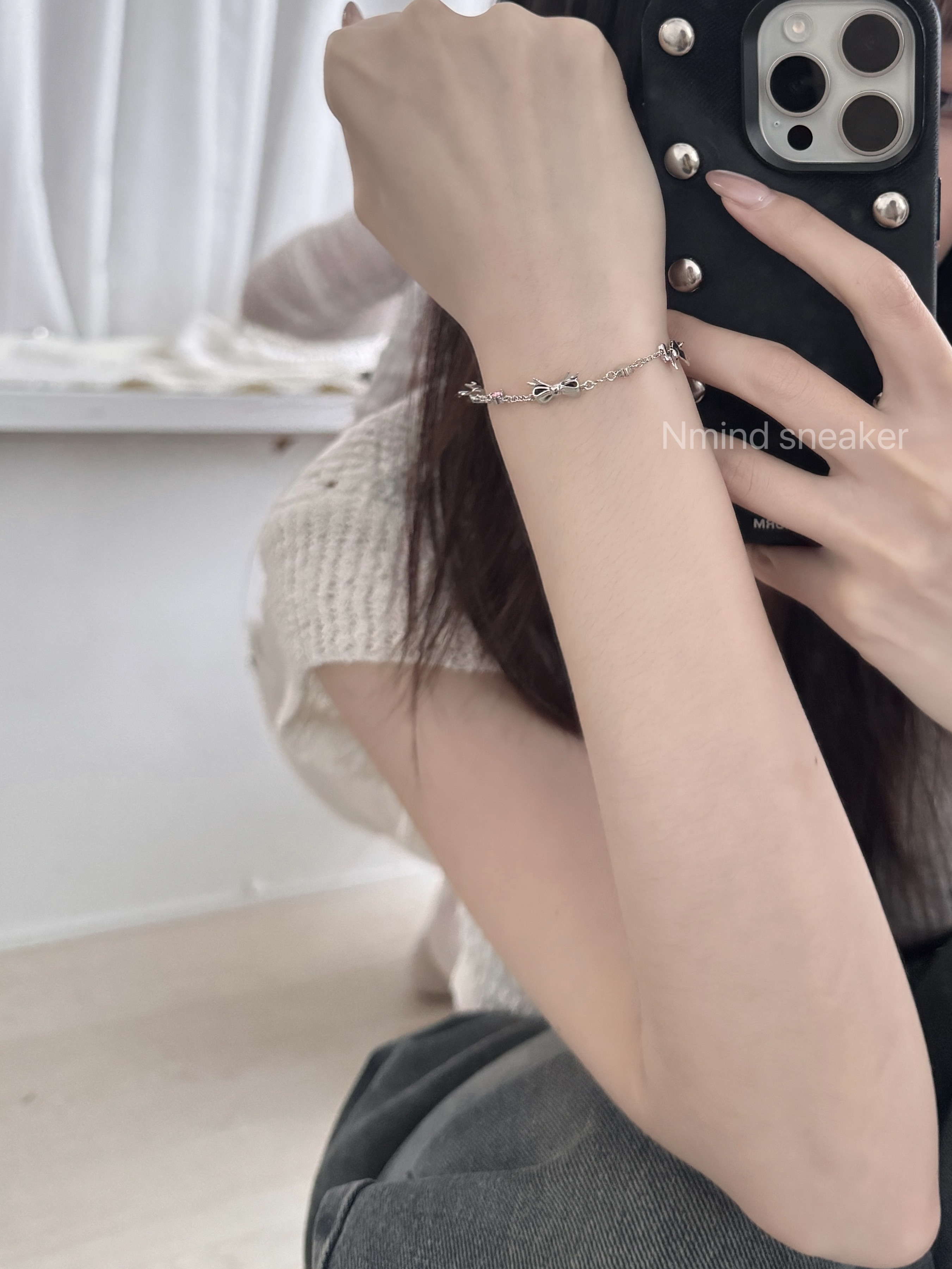 CHARLES & KEITH 小ck 蝴蝶結 手鍊