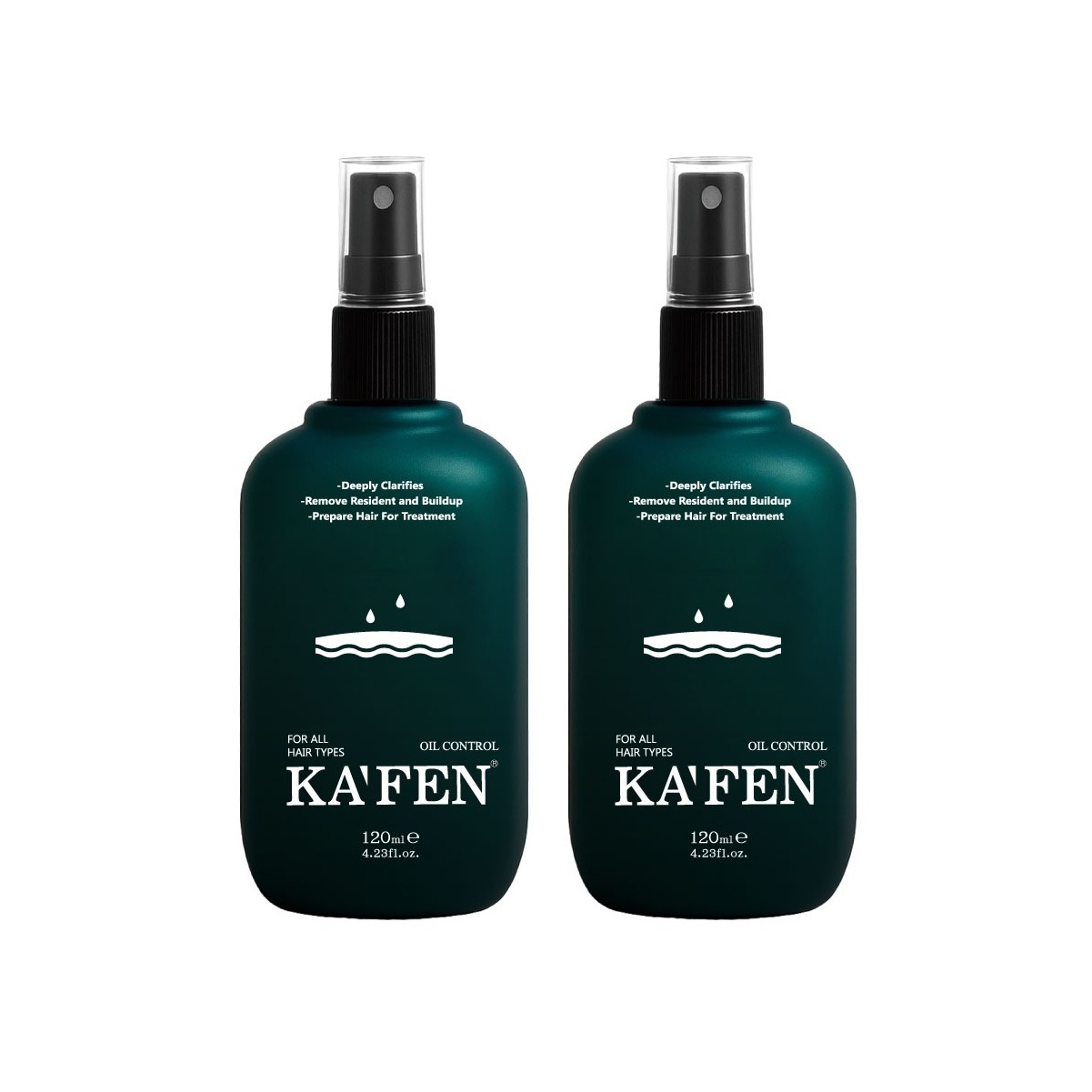 KA'FEN 抑油舒壓頭皮滋養液 (綠水) (120ml) x2支