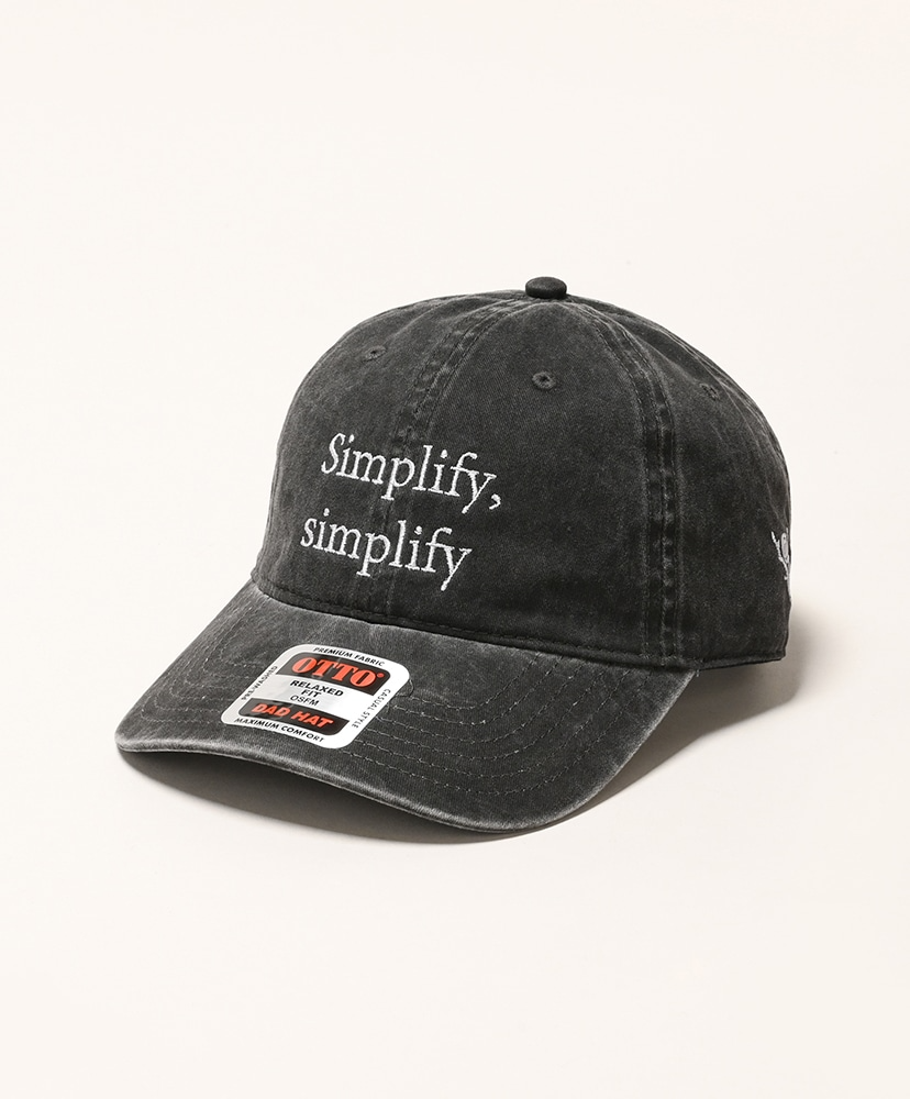 South2 West8｜Strap Back Cap - Simplify,simplify "BLACK"