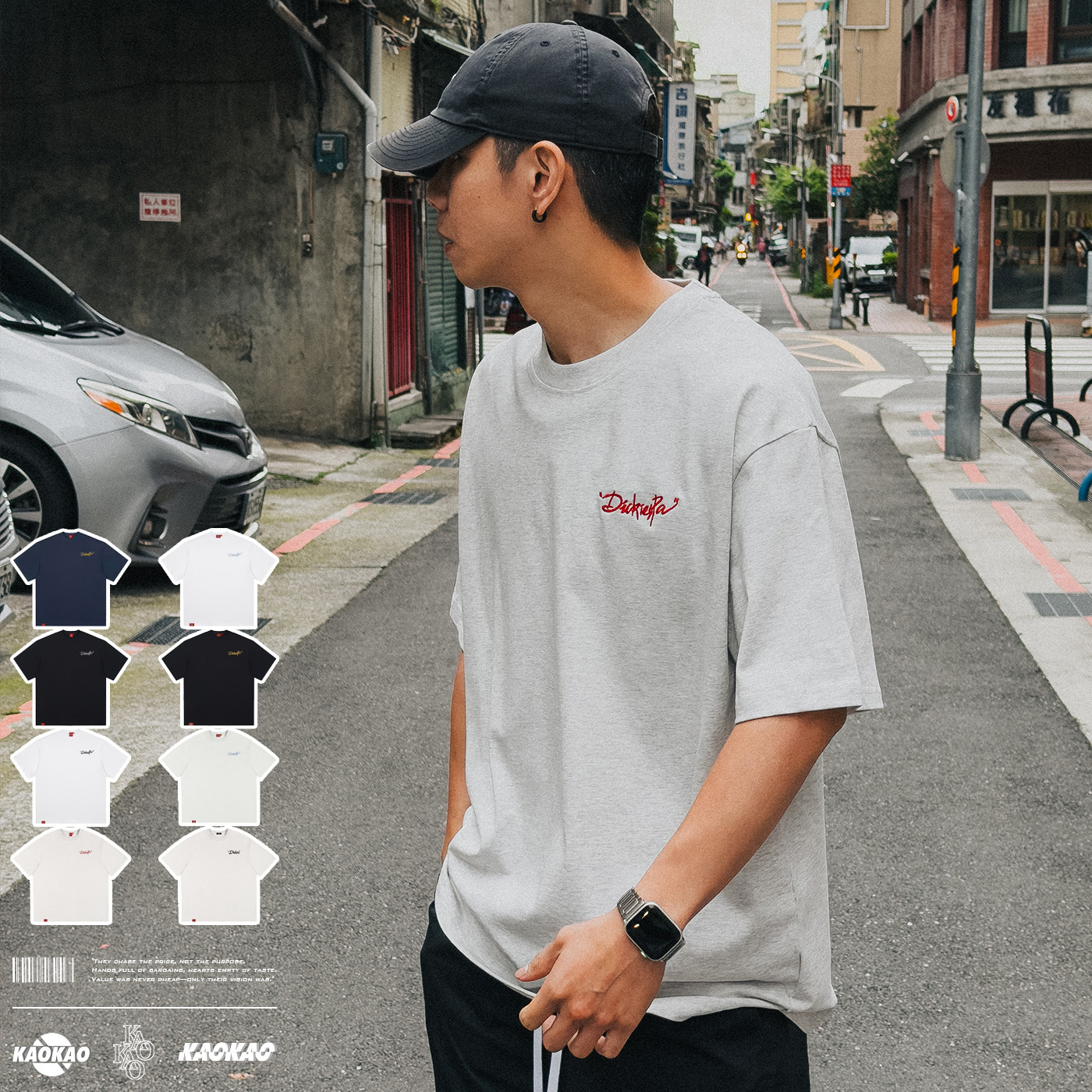 Dickies 300g 厚磅 「左胸刺繡」短T