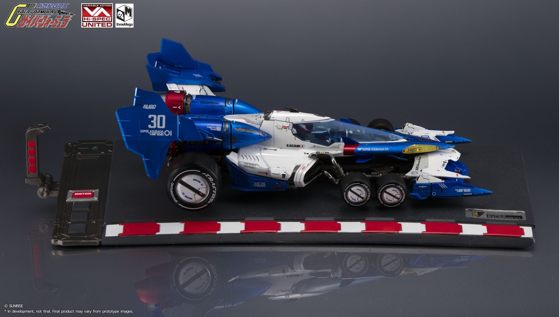 MH threezero Hi-SPEC 超級 阿斯拉01 閃電霹靂車  特典 附設定集 可動完成品