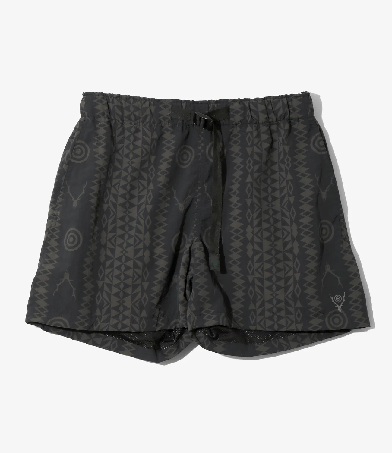 South2 West8｜Belted Short - Nylon Tussah "Native S&T"