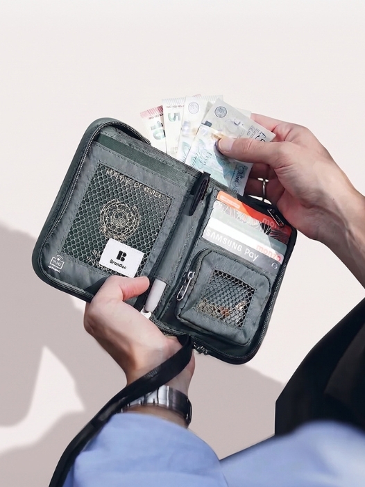 [防盜護照包] 韓國Branden｜Safe Wallet Bag｜RFID阻擋護照信用卡