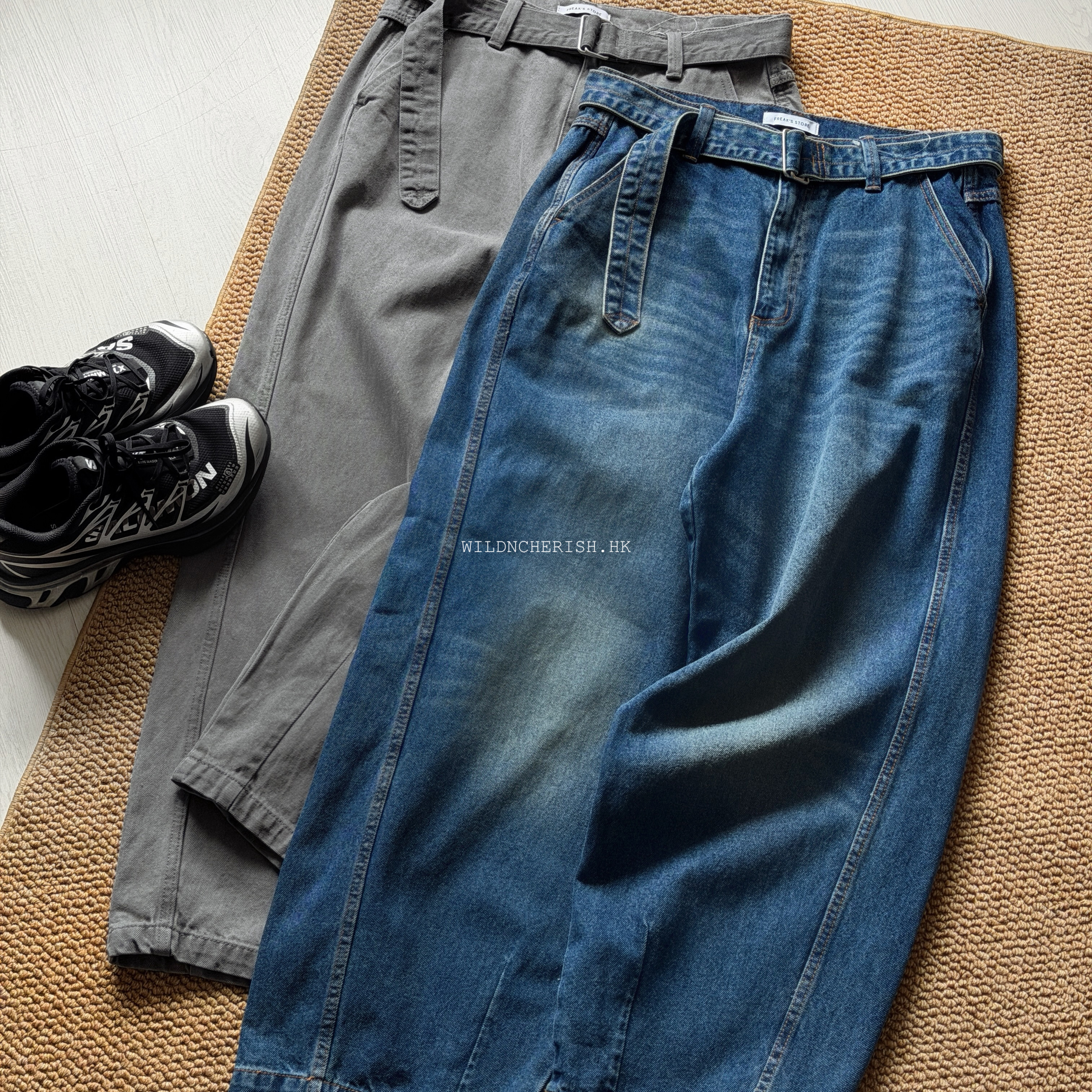 現貨 | Freak's Store Belted Wide Denim 附贈可拆式腰帶