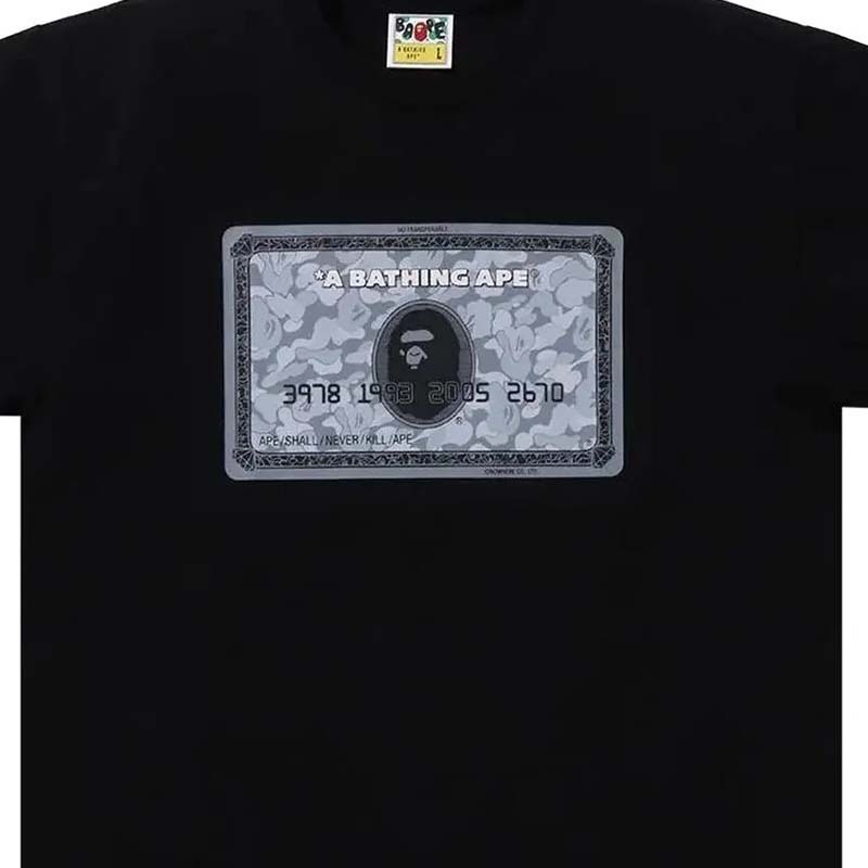 BAPE Card Tee 猿人 卡片 短袖 黑色 RAY-41 [台灣現貨]