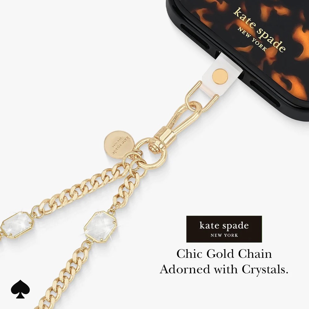 Kate Spade 精品手機手鍊 晶鑽