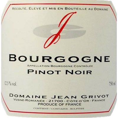 Jean Grivot Bourgogne Rouge 2022