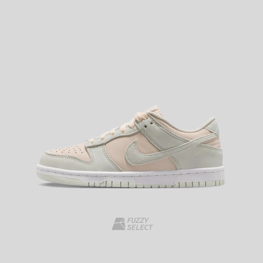 【逢甲 FUZZY】Nike Dunk Low GS "Green Beige" 麂皮 灰粉 IH4574-100