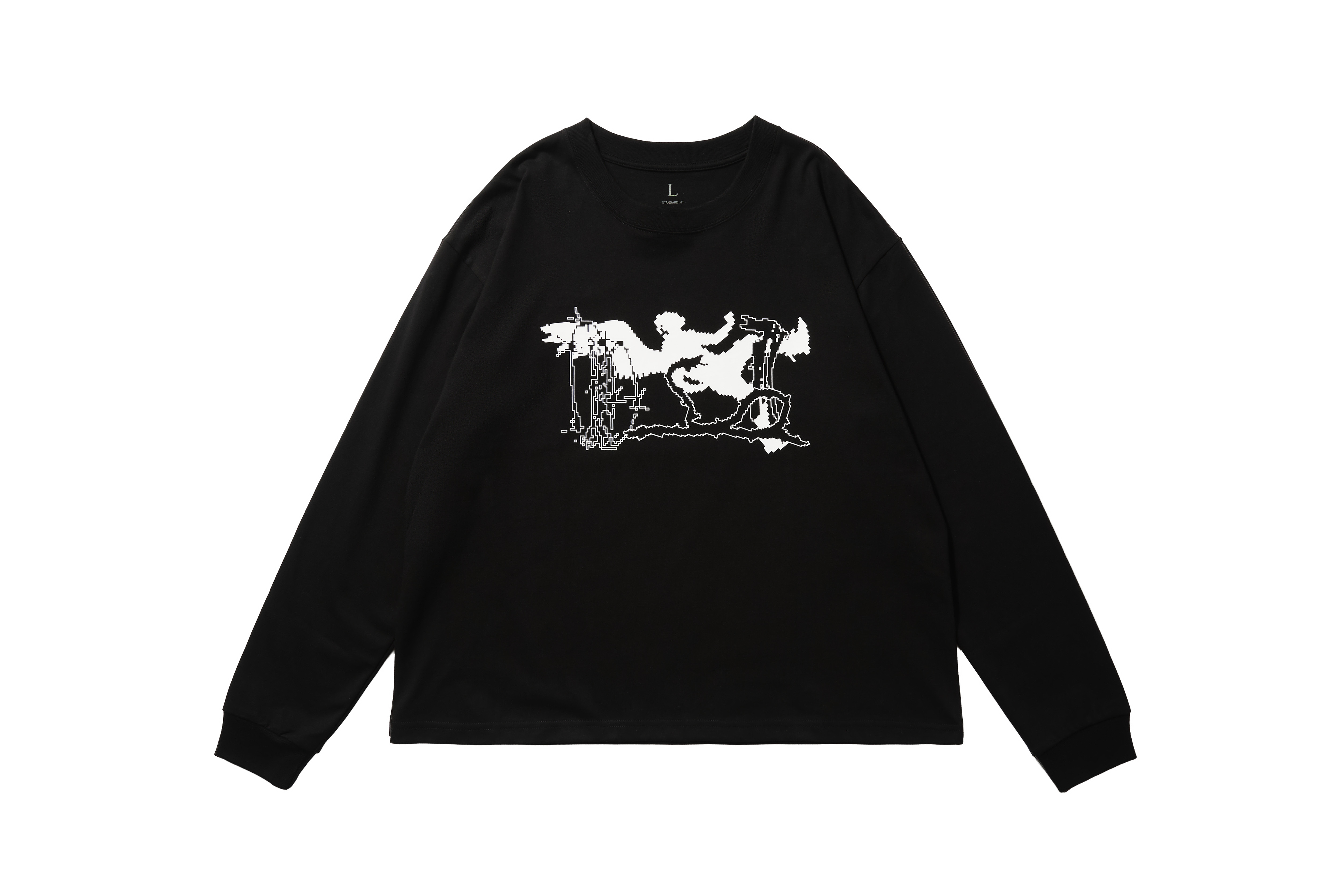REMIX "Pixel Angel" LS Tee  (Black)