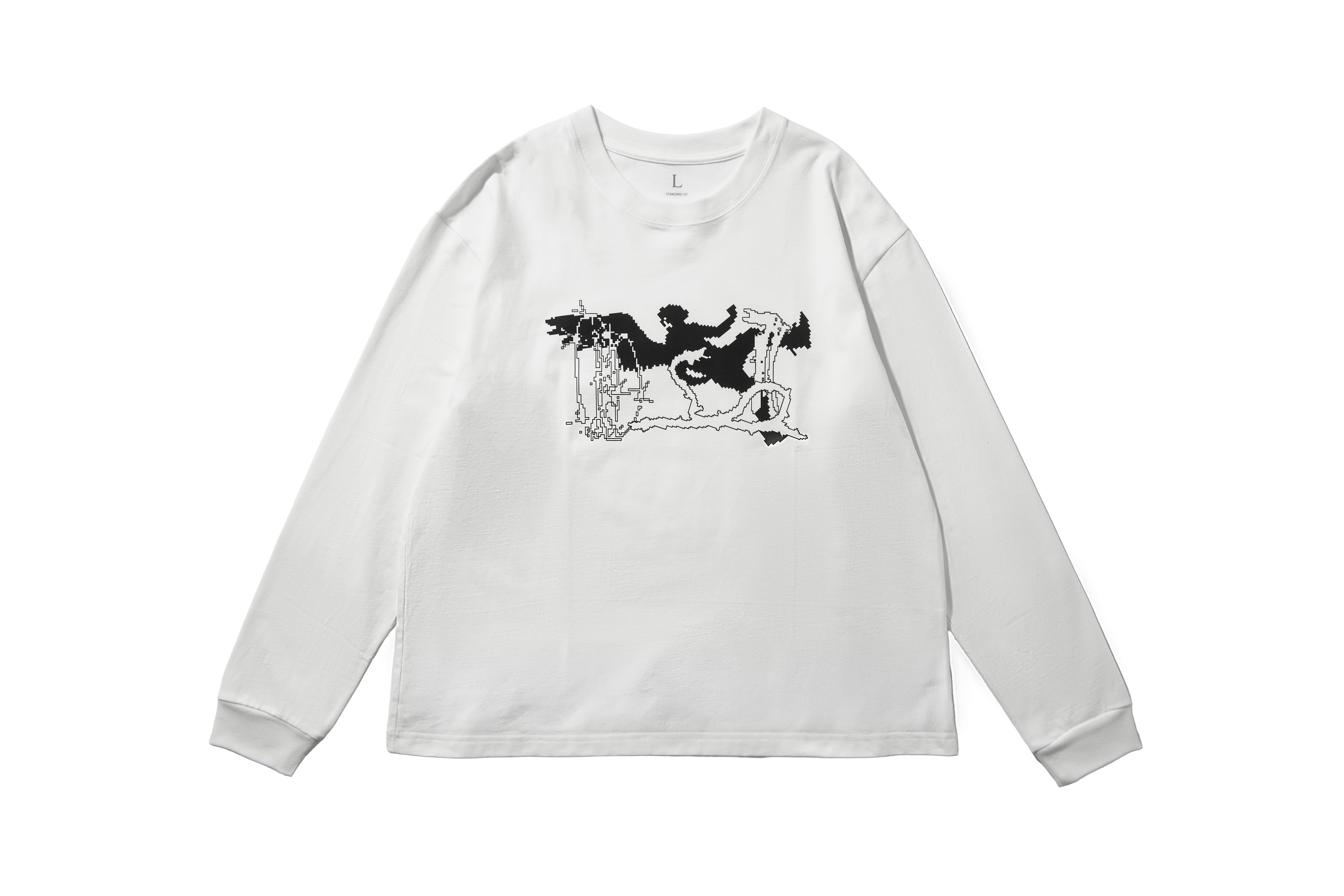 REMIX "Pixel Angel" LS Tee (White)