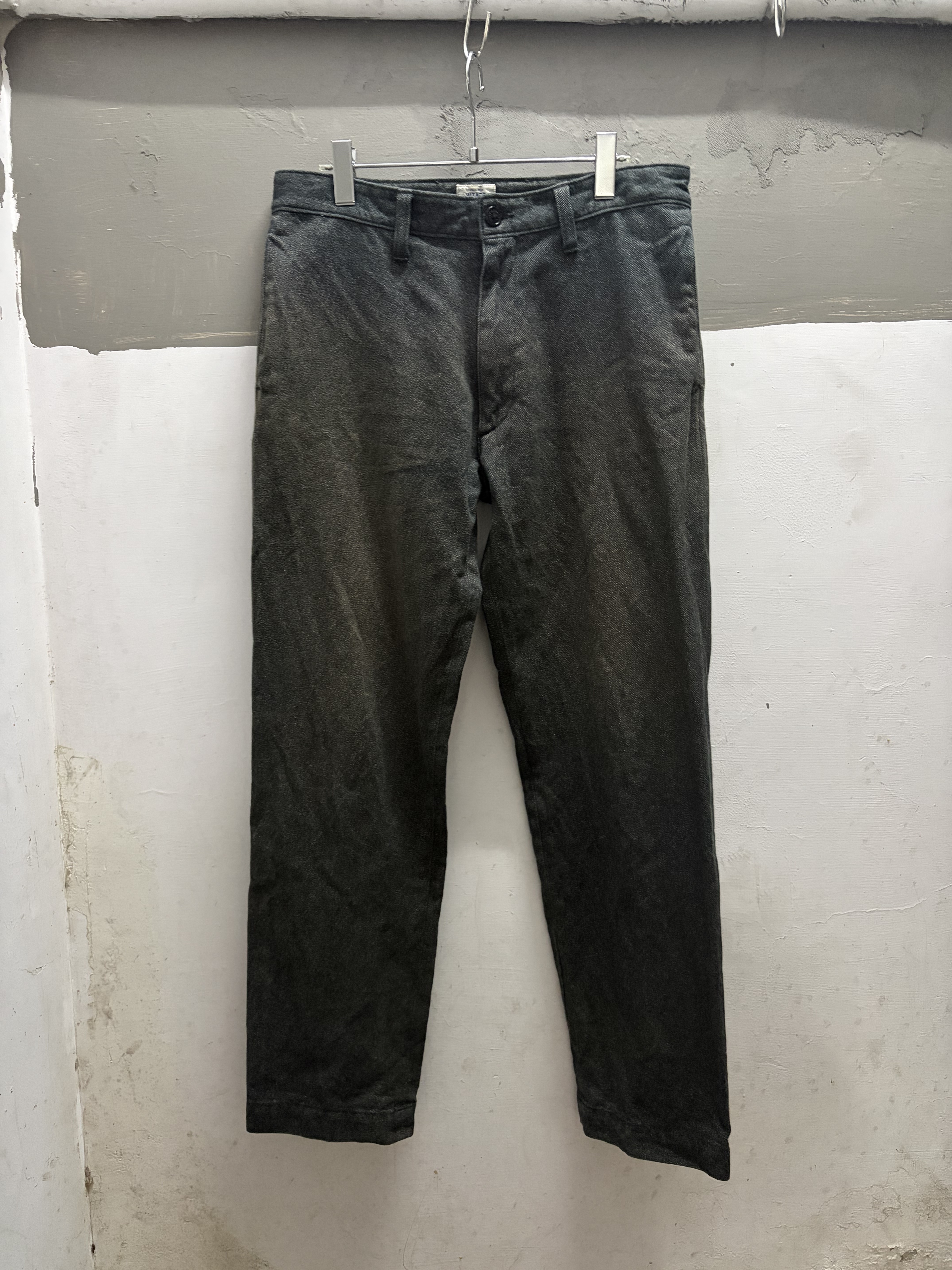WTAPS  Black Covert Cloth Work Pant (MADE IN JAPAN)