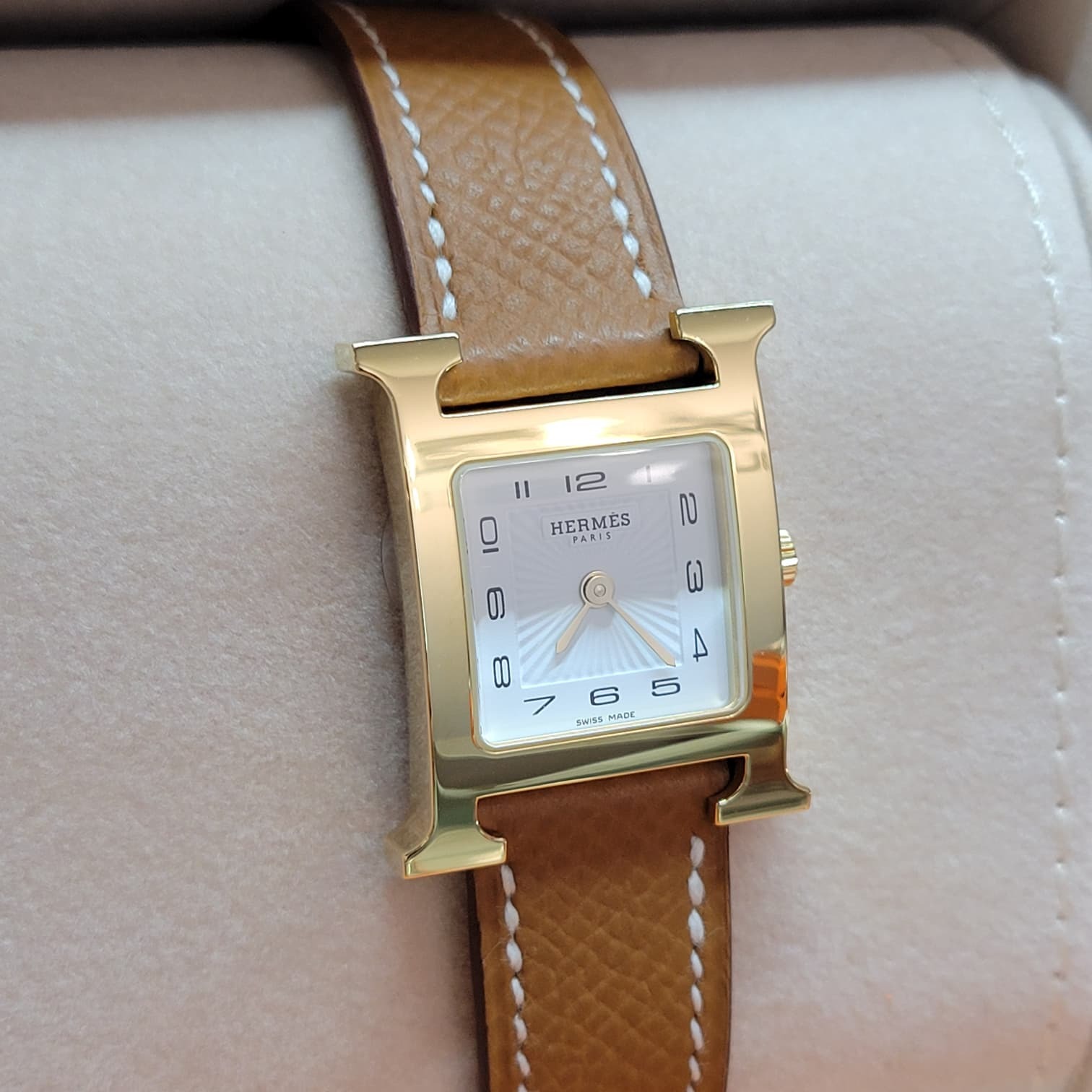 Heure H watch GOLD /GOLD SMALL MODEL 金棕金扣