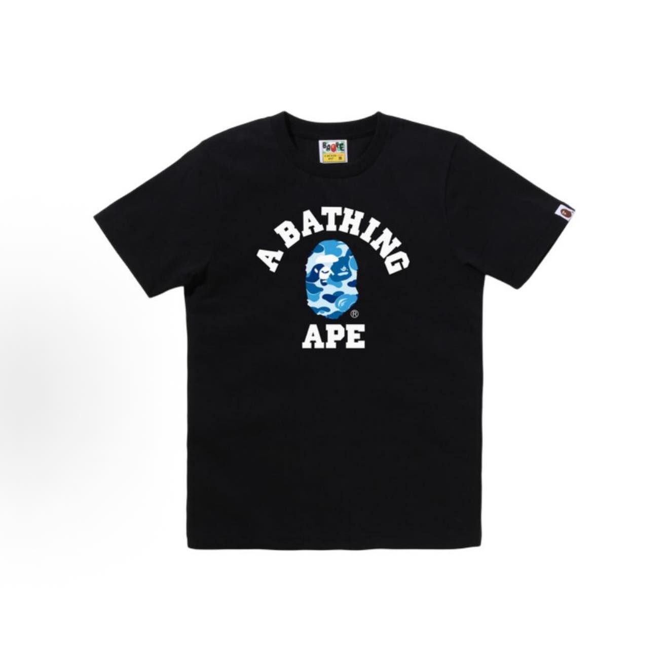 BAPE ABC CAMO COLLEGE 迷彩 猿人頭 短Tee 1M30110004
