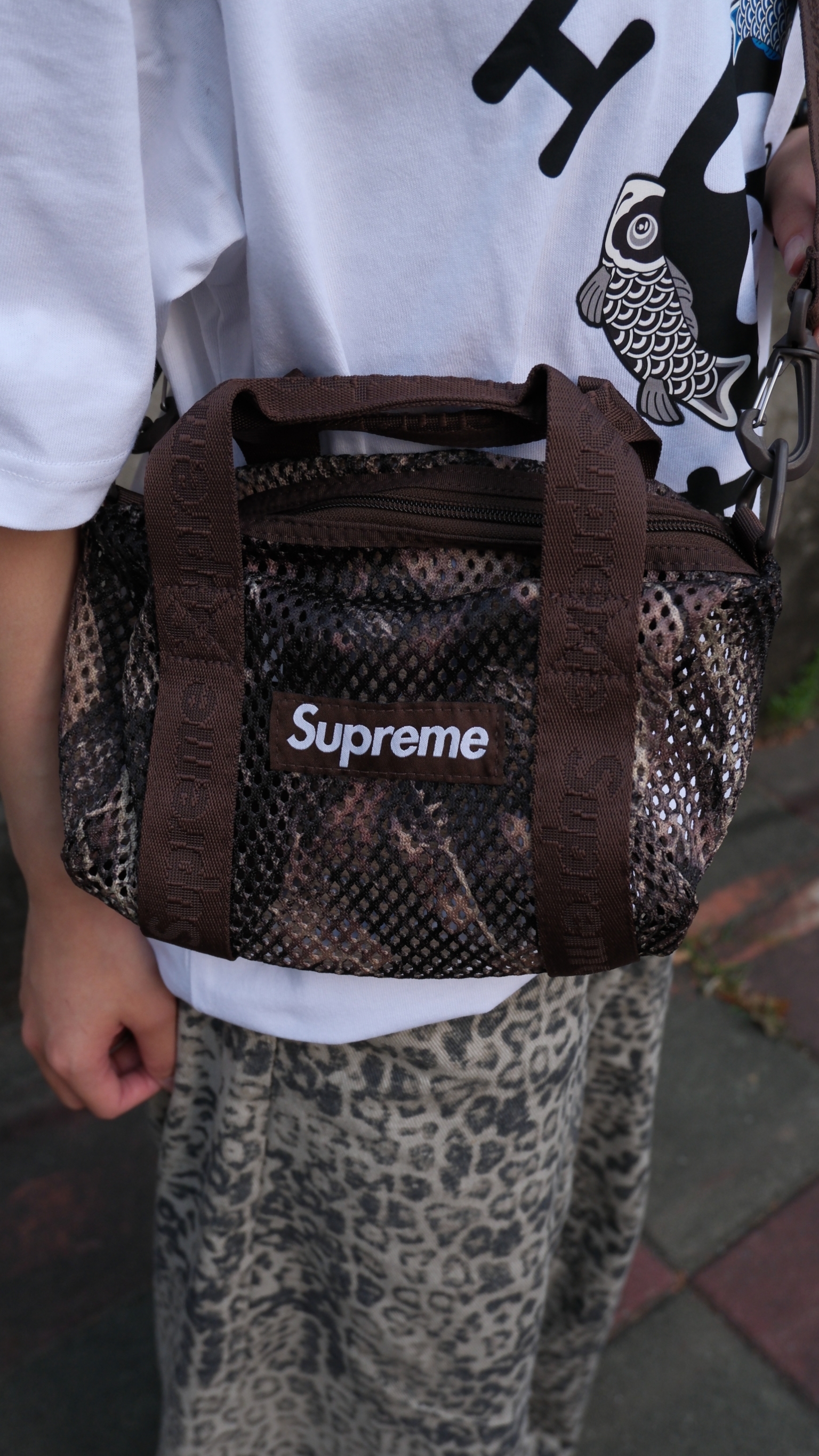 2025 superme mesh mini duffle bag 洞洞 側背 水桶包 小包 ss25b31