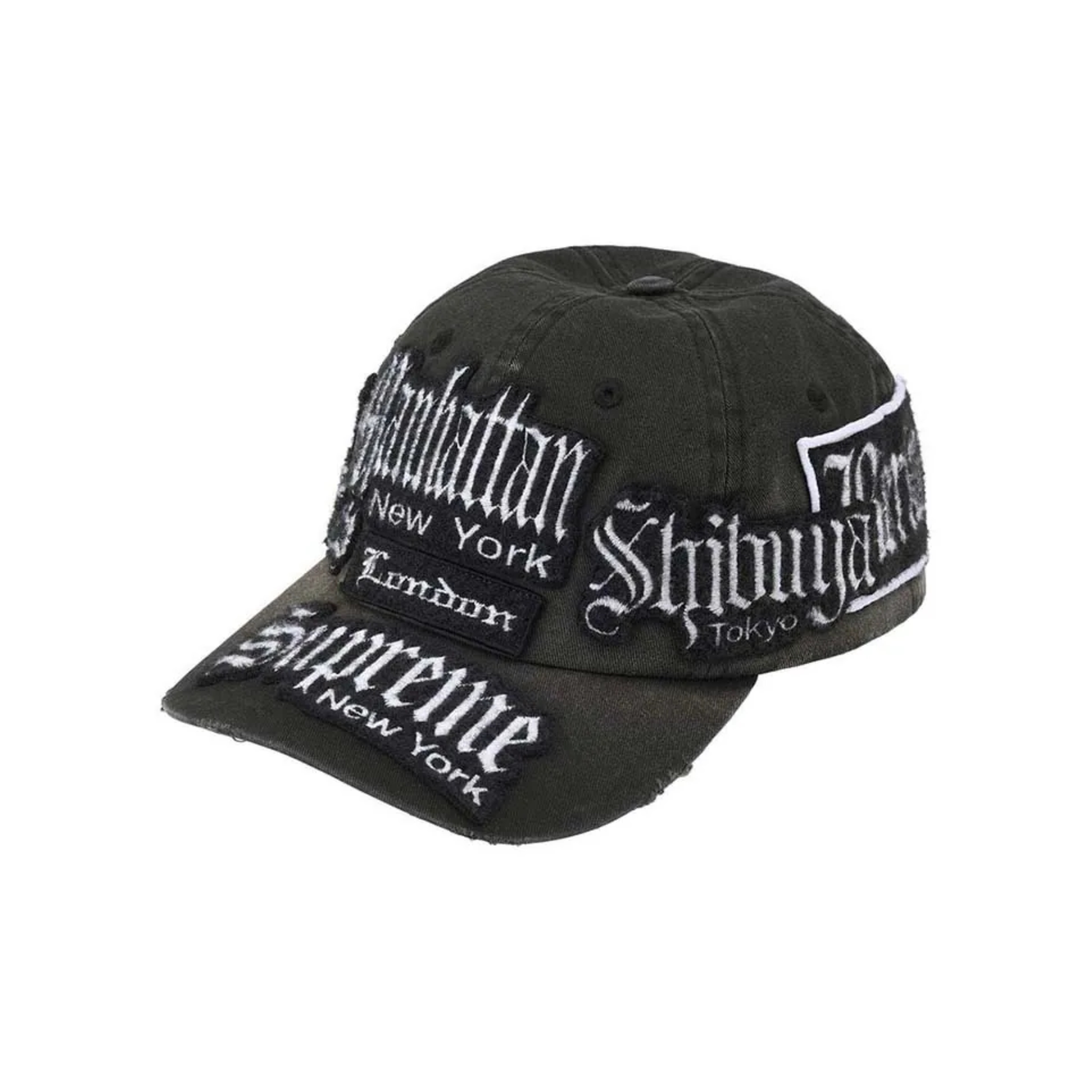 2026SS Supreme City Patches 6-Panel 拼接 水洗 老帽 帽子 現貨 SS26H39