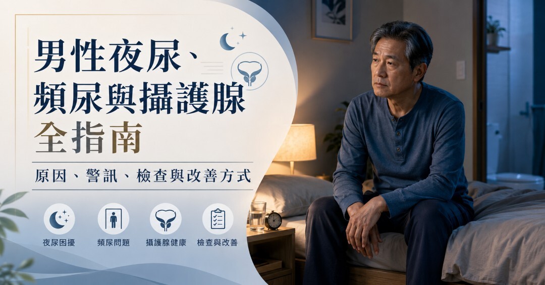 男性夜尿、頻尿與攝護腺全指南：原因、警訊、檢查與改善方式
