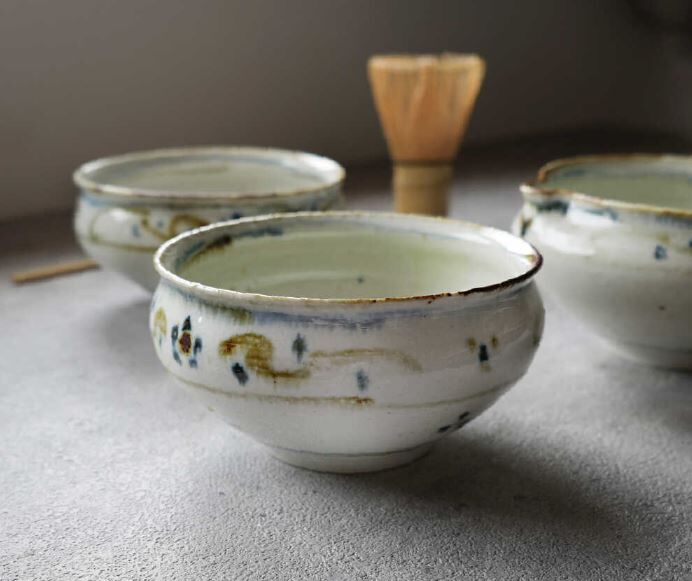 日本製 抹茶碗 南窯 葉音 [抹茶碗]