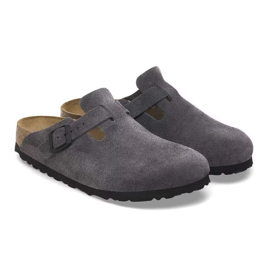 BIRKENSTOCK BOSTON (REGULAR FIT) - VELVET GREY SIZE 27CM
